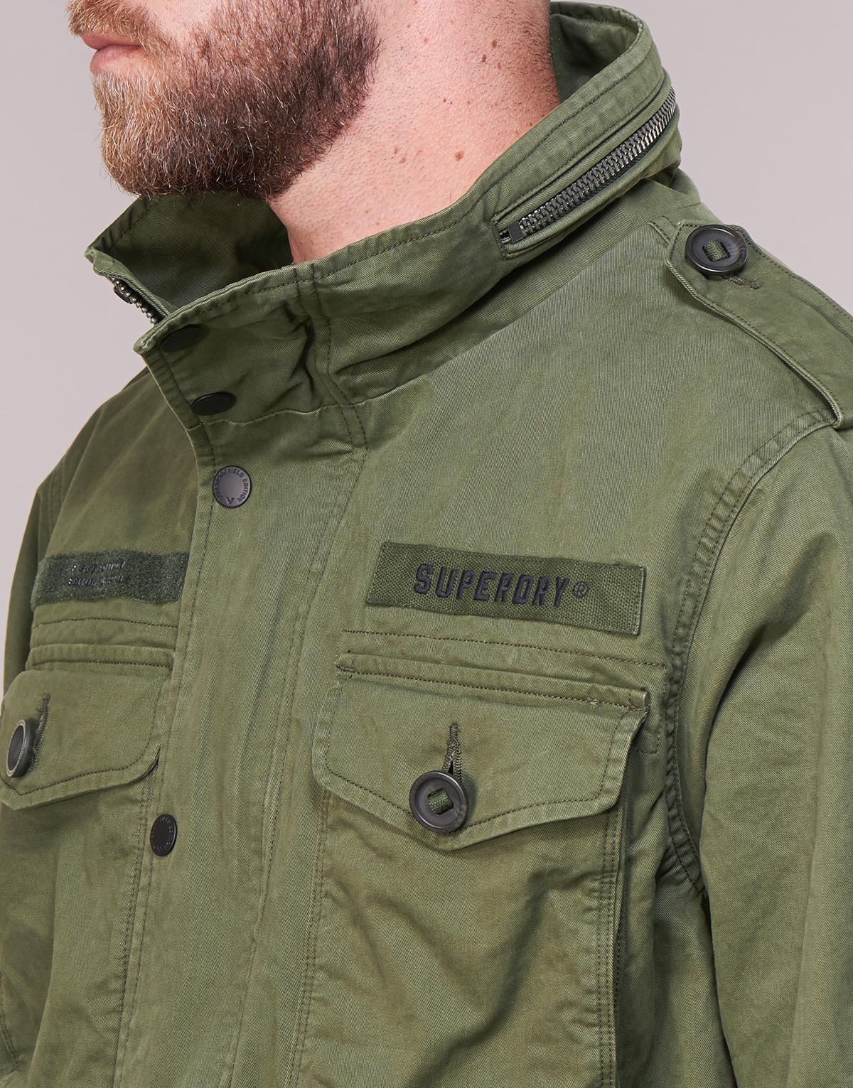 Superdry Leather Rookie Field Jacket in 