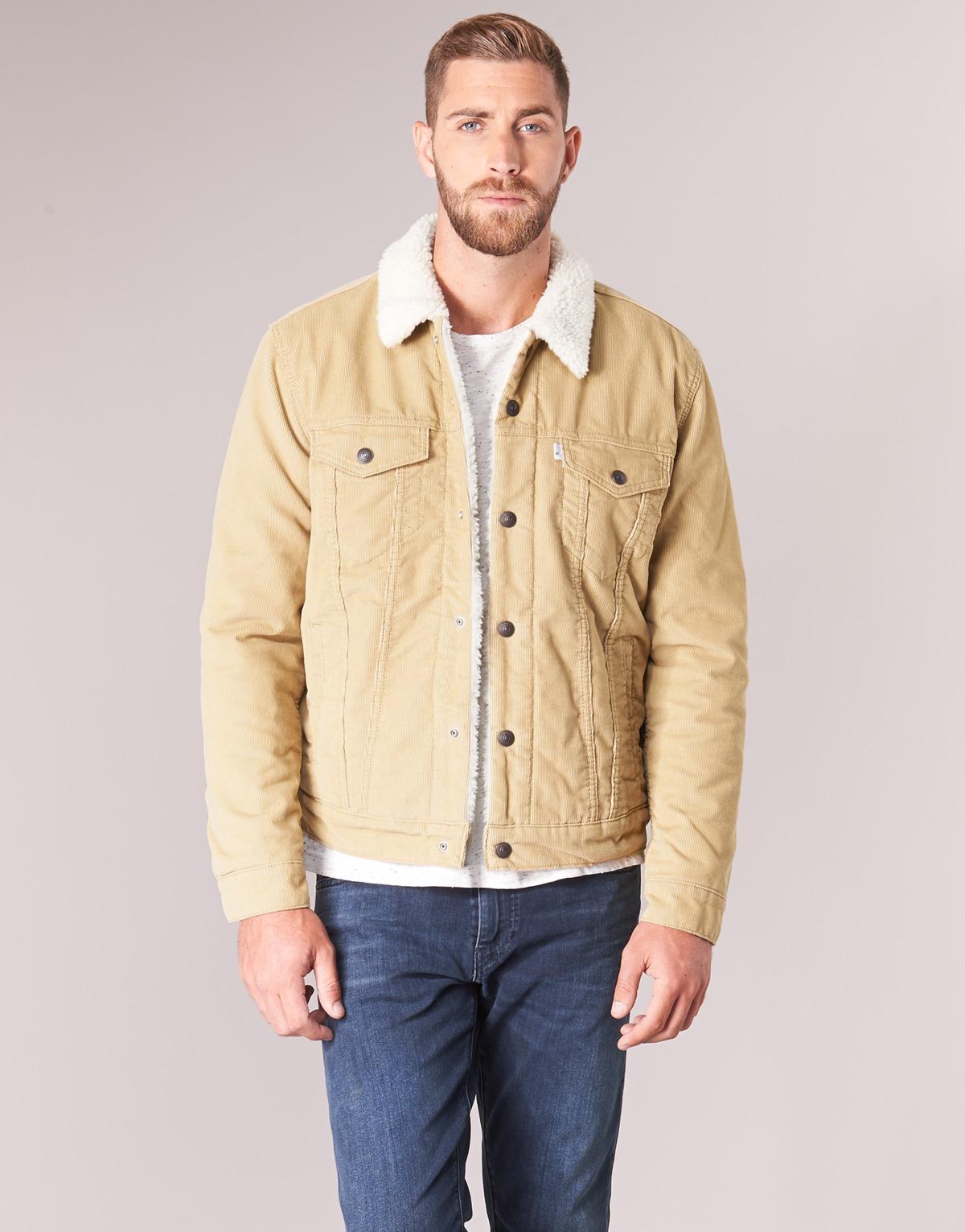 Levi's Cotton True Chino Cord Better Type 3 Sherpa Trucker Jacket in Beige  (Natural) - Save 58% - Lyst