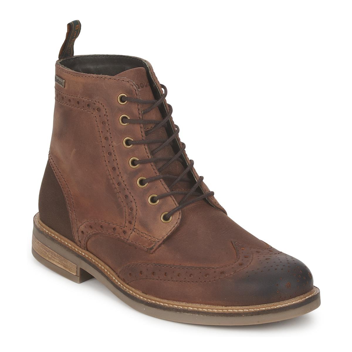 Barbour Belsay Leather Brogue Boots in Tan (Brown) for Men Lyst