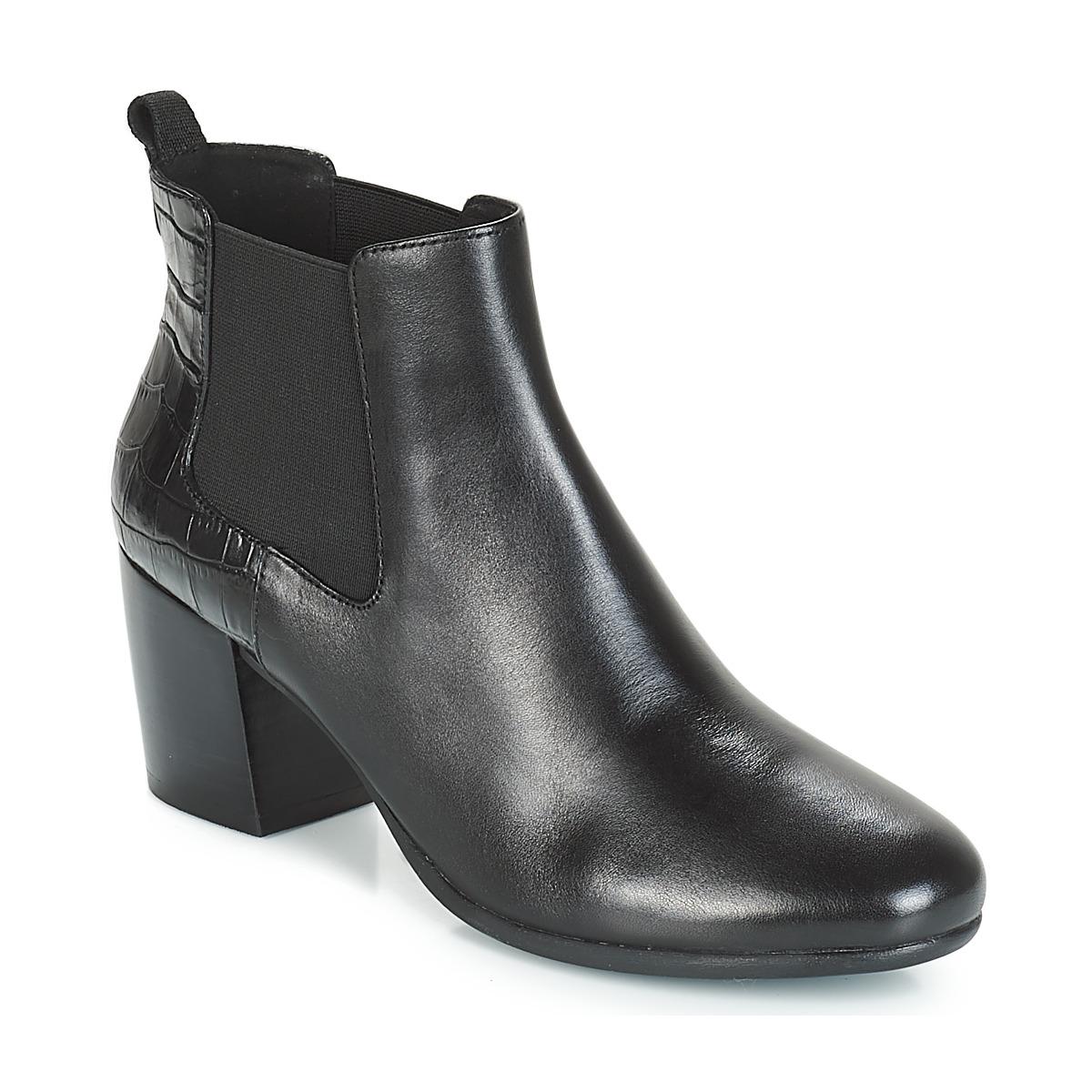 Geox Low Ankle Boots D New Lucinda in Black | Lyst UK