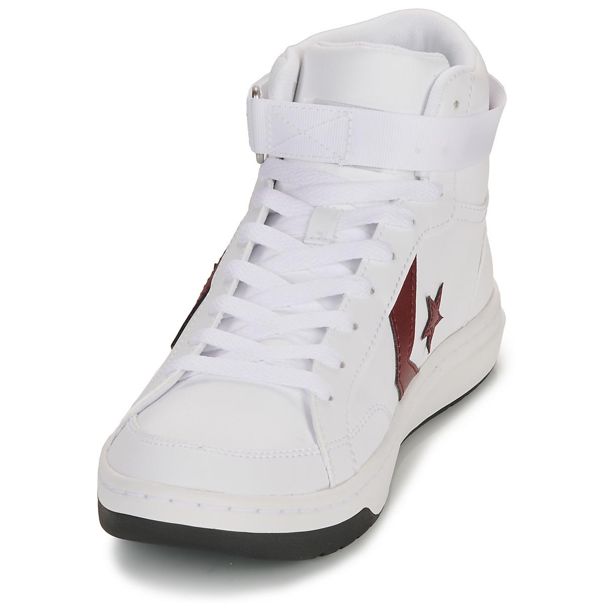 Converse Shoes high top Trainers Pro Blaze V2 Leather in White for Men Lyst UK