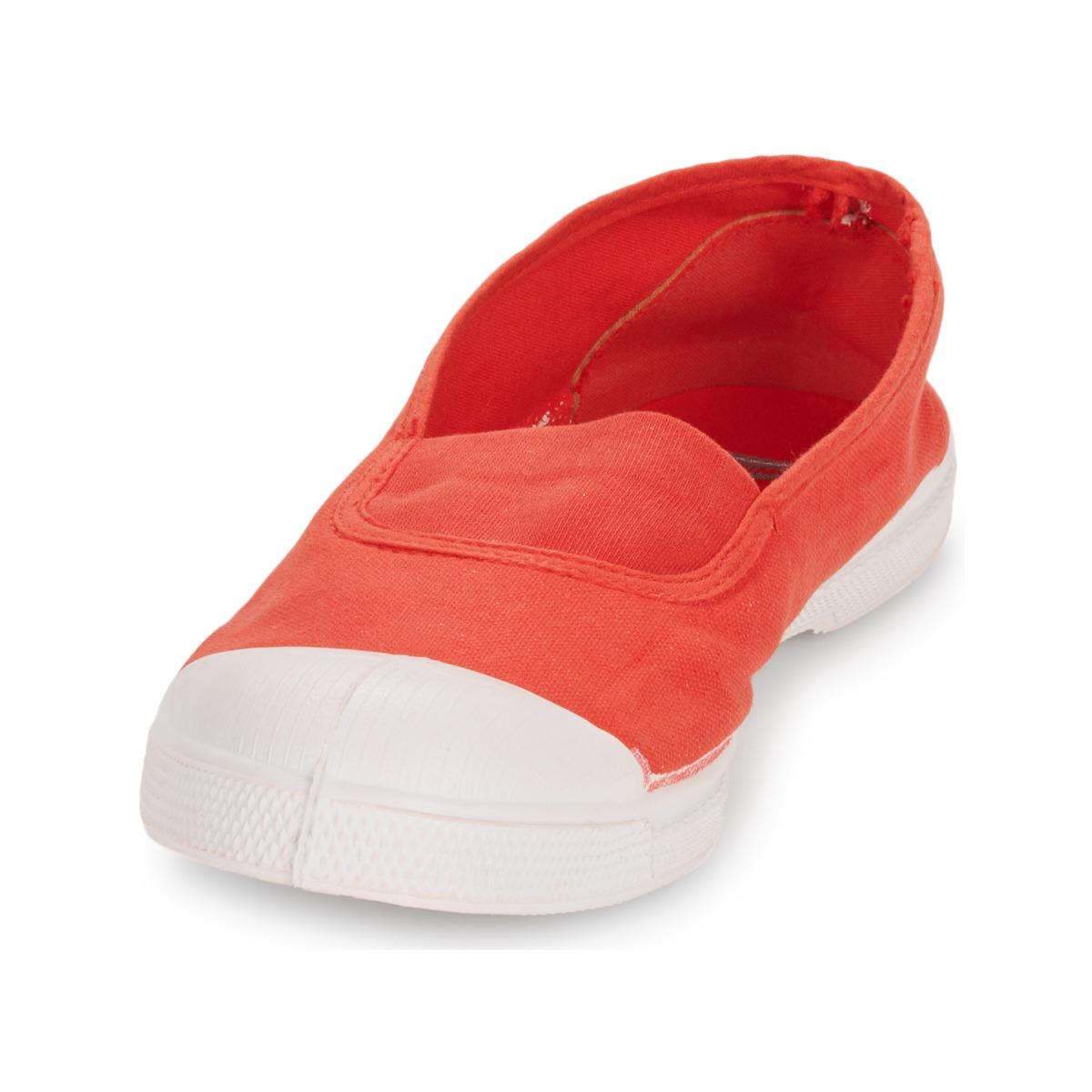Bensimon Slip ons shoes Tennis Elastique in Red Lyst UK