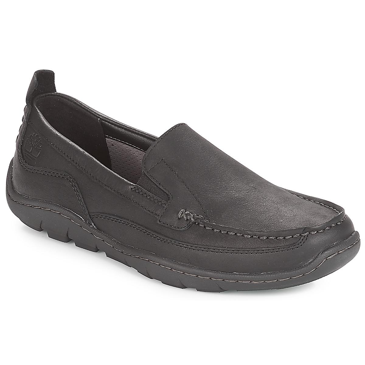 timberland loafers black