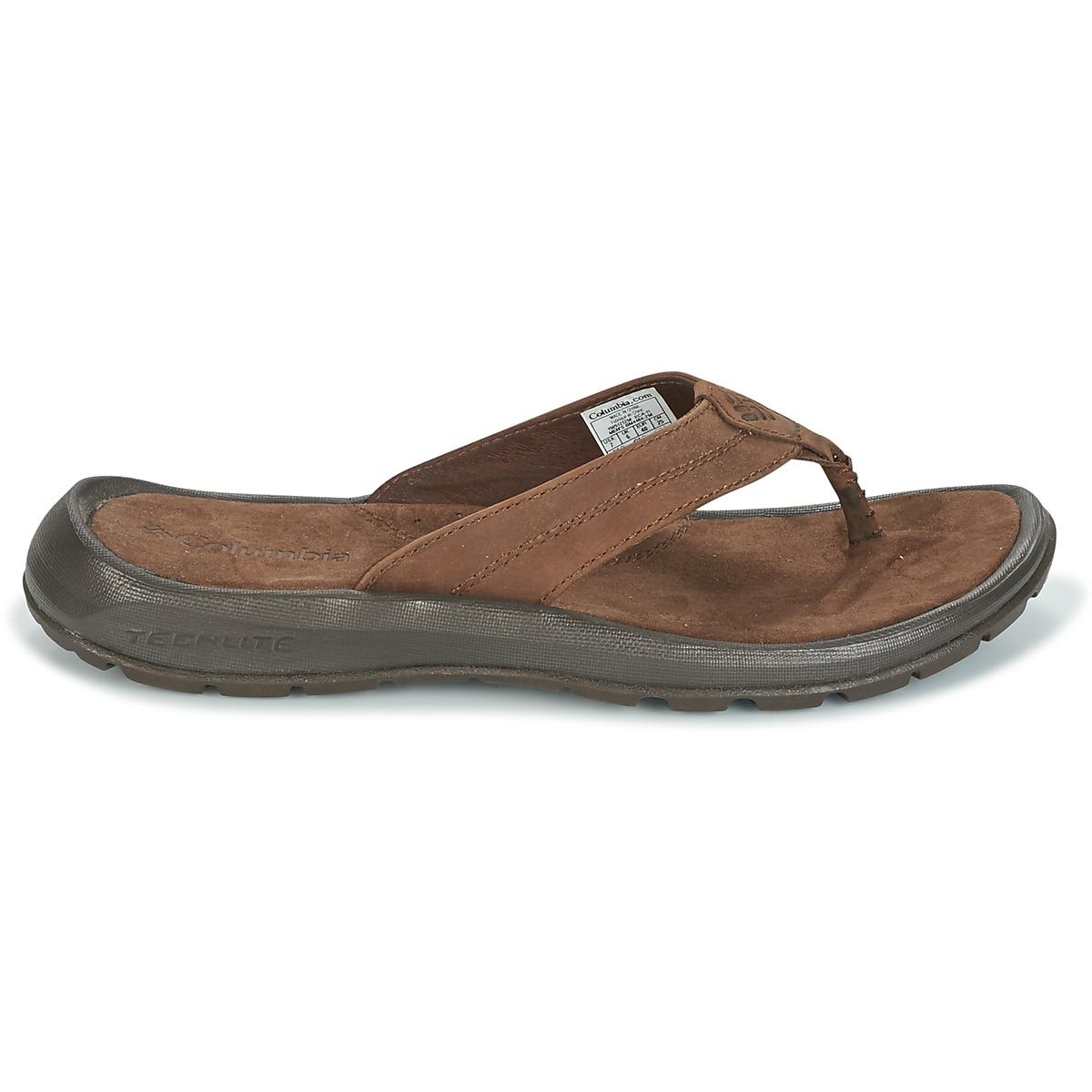 columbia men's leather flip flops