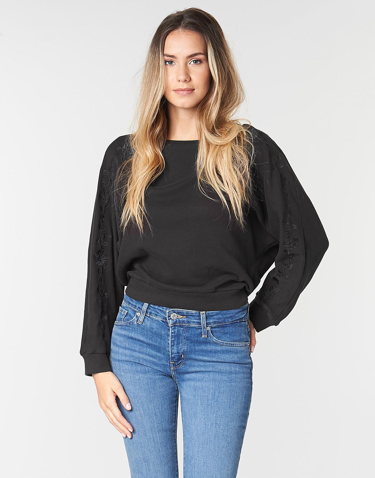 Download Levi's Levis Natalie Crew Women's Sweatshirt In Black - Lyst