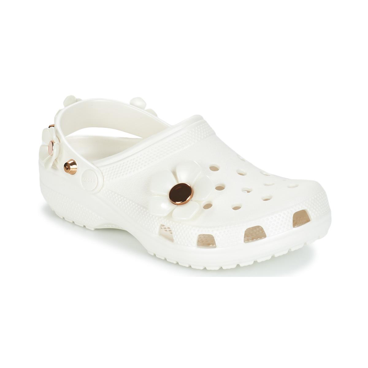 crocs classic metallic blooms clog