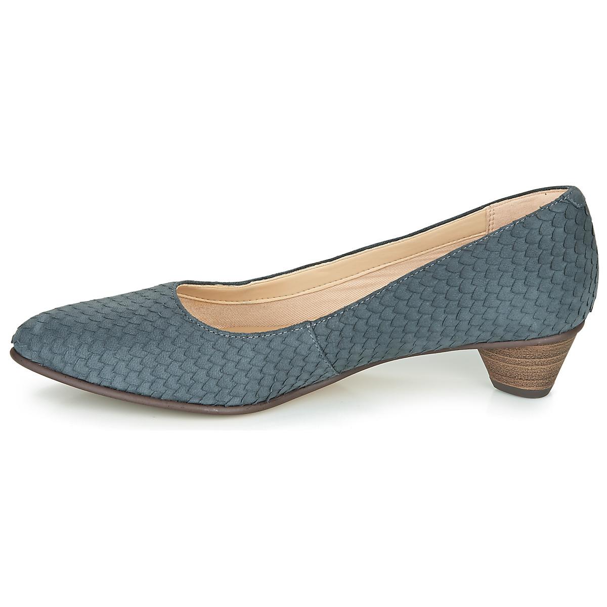 clarks blue court shoes