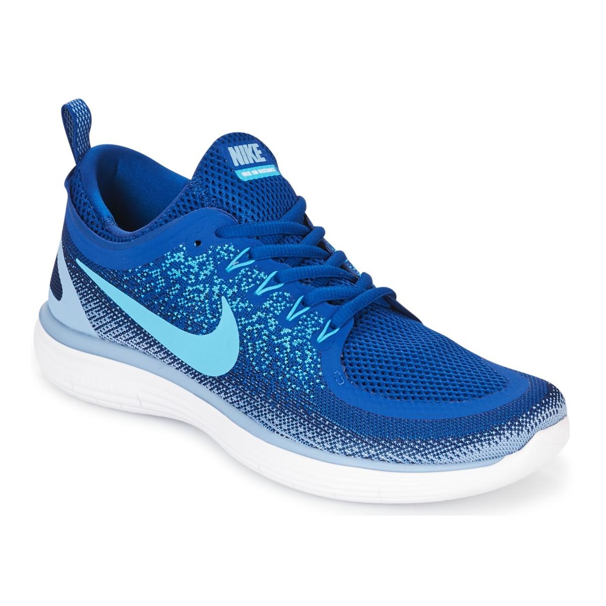 Nike Synthetic Free Run Distance 2 Running Trainers in Blue for Men | Lyst  UK