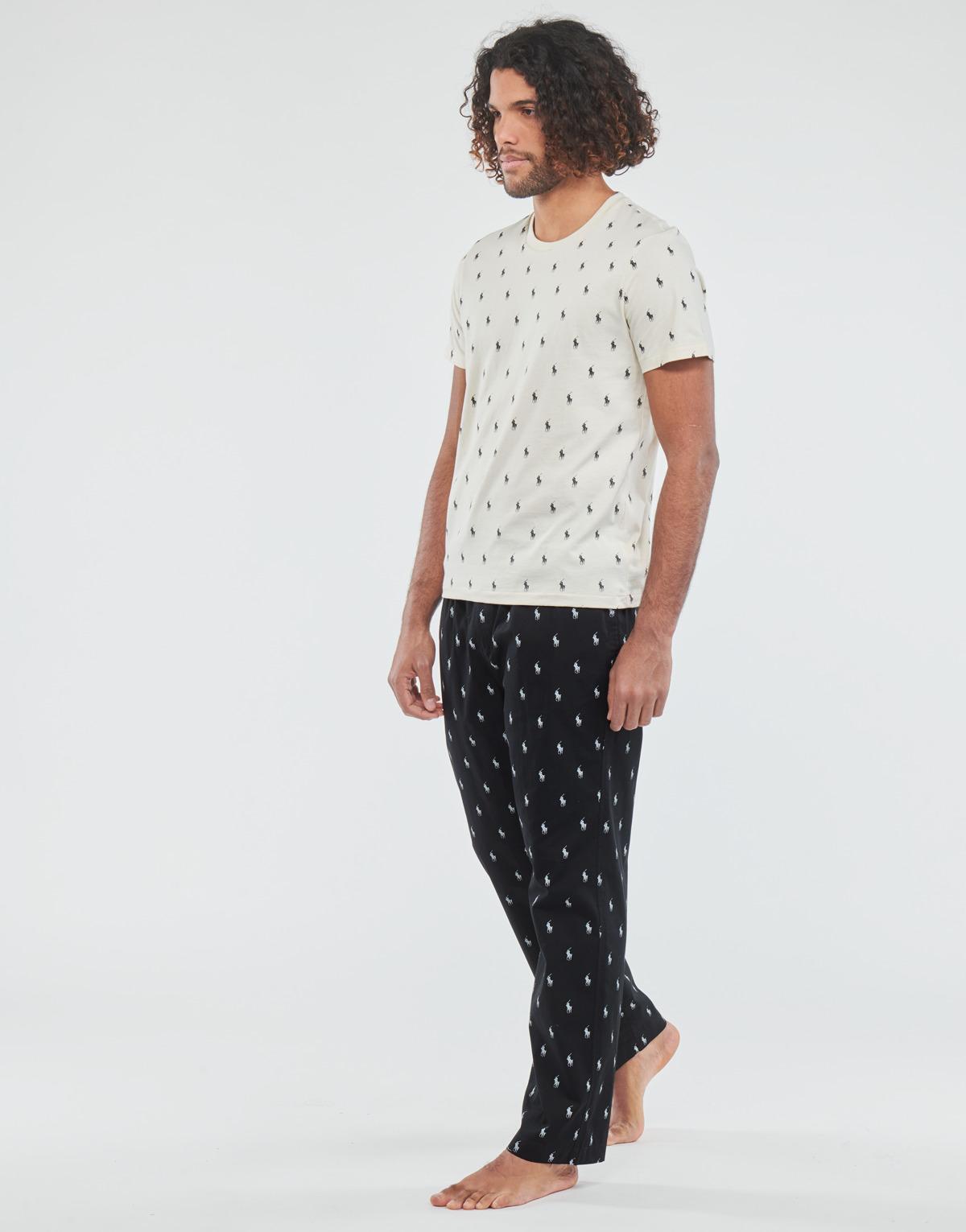 Black polo pajamas sale