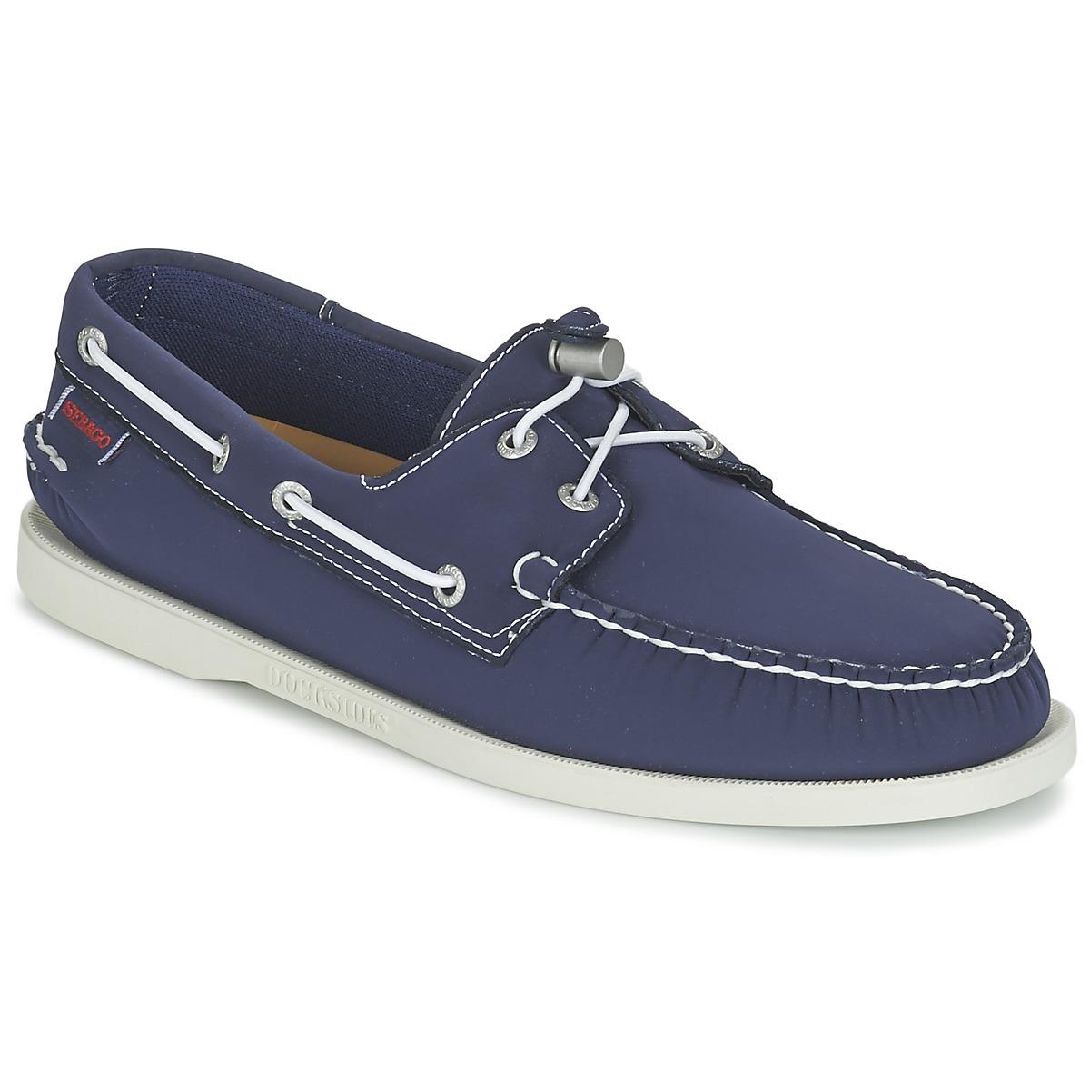 Sebago Synthetic Docksides Ariaprene Men's Boat Shoes In Blue for Men