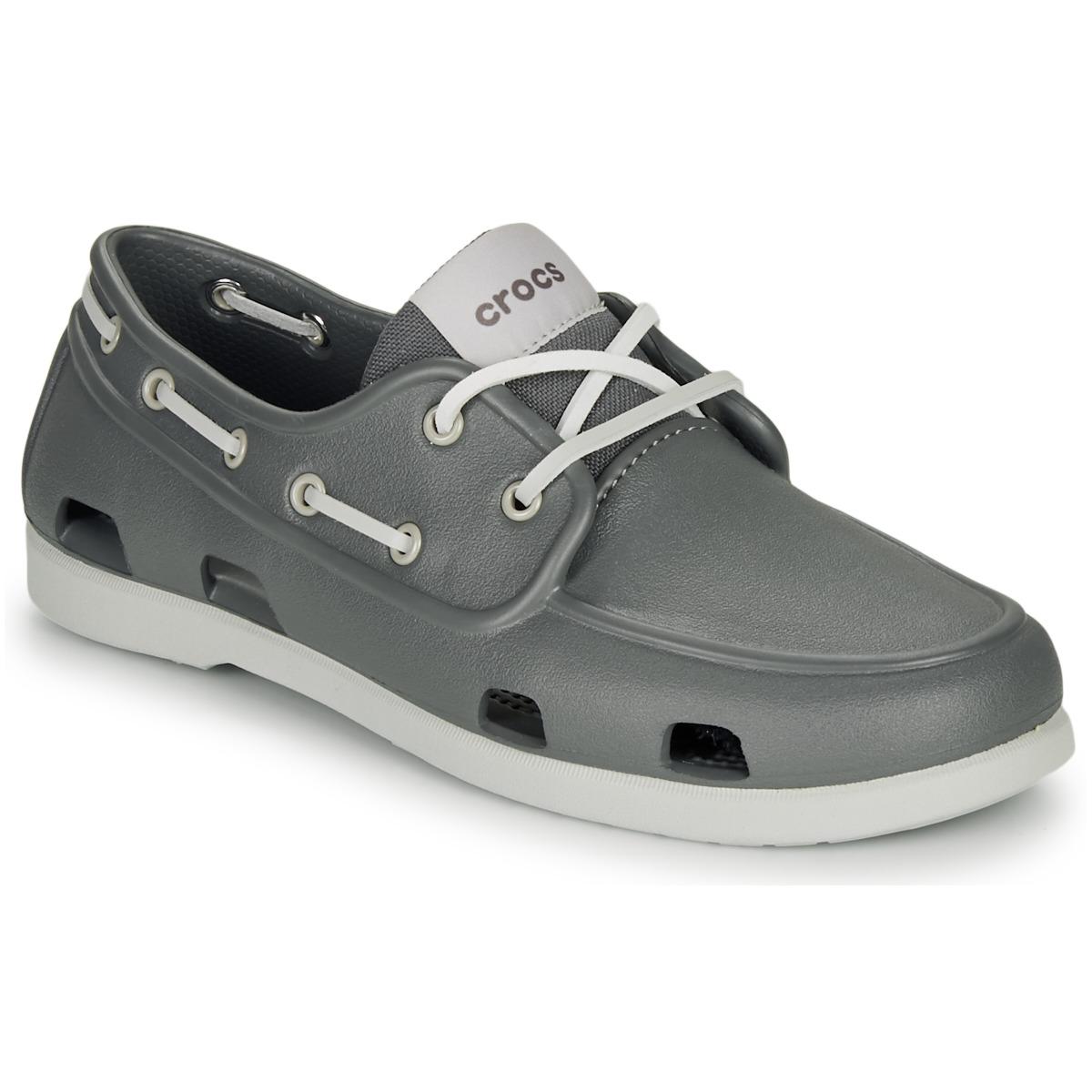 Crocs™ Classic Boat Shoe M Boat Shoes in Grey for Men | Lyst UK