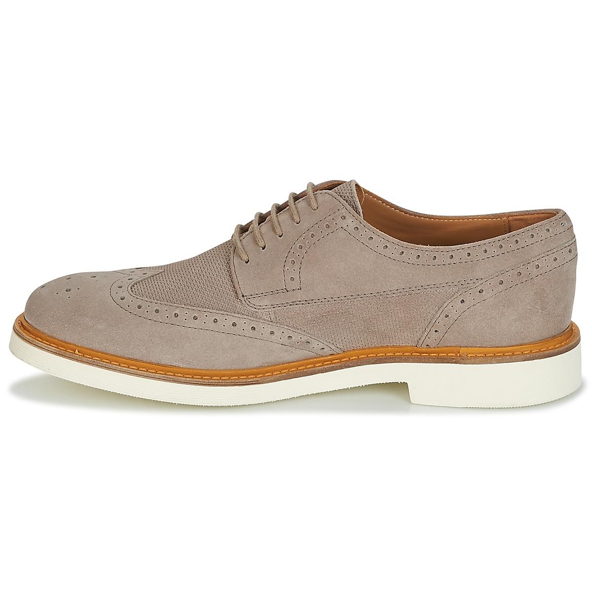 Geox Leather Damocle B Casual Shoes in Grey (Grey) for Men