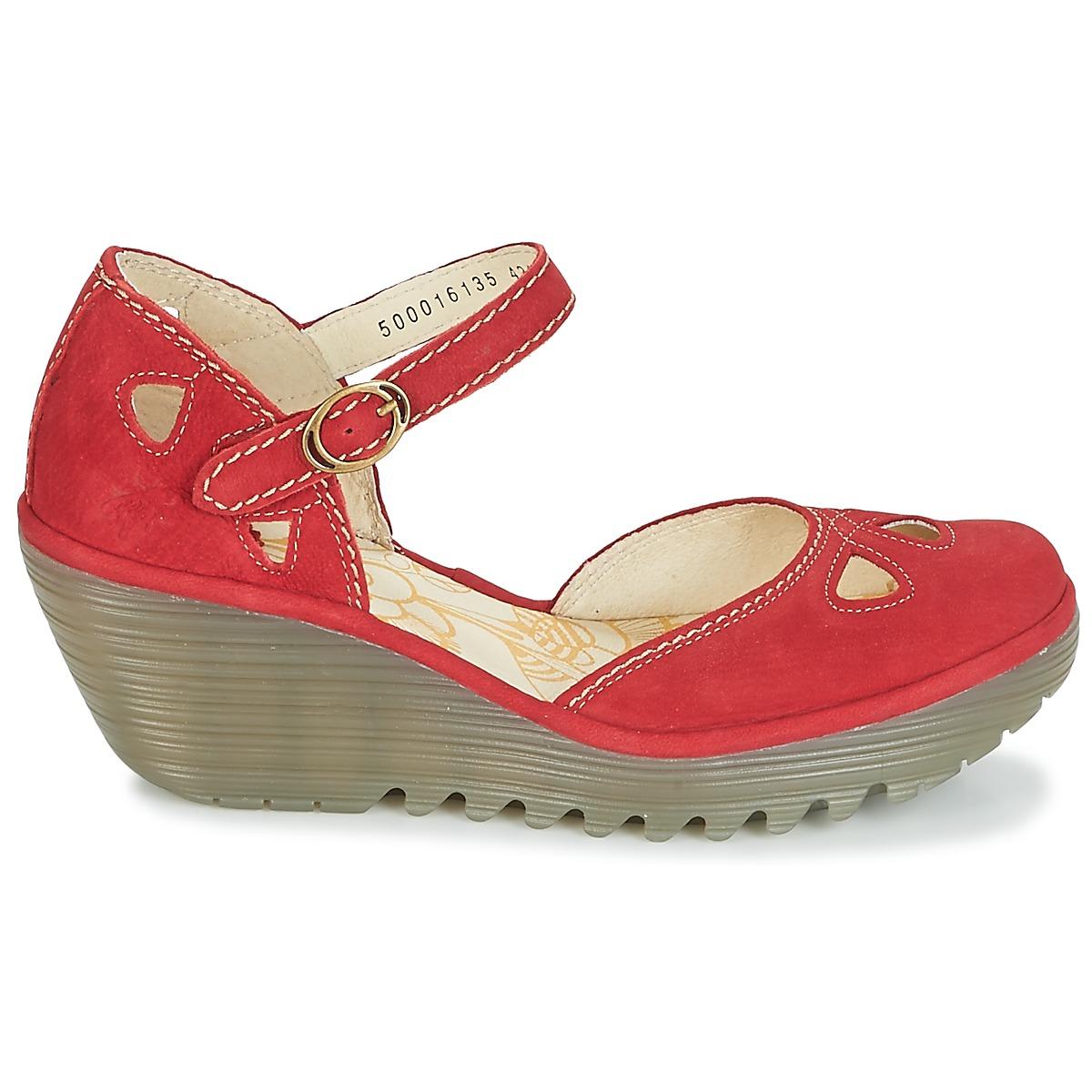 Fly London Yuna Heels in Red - Save 14% - Lyst