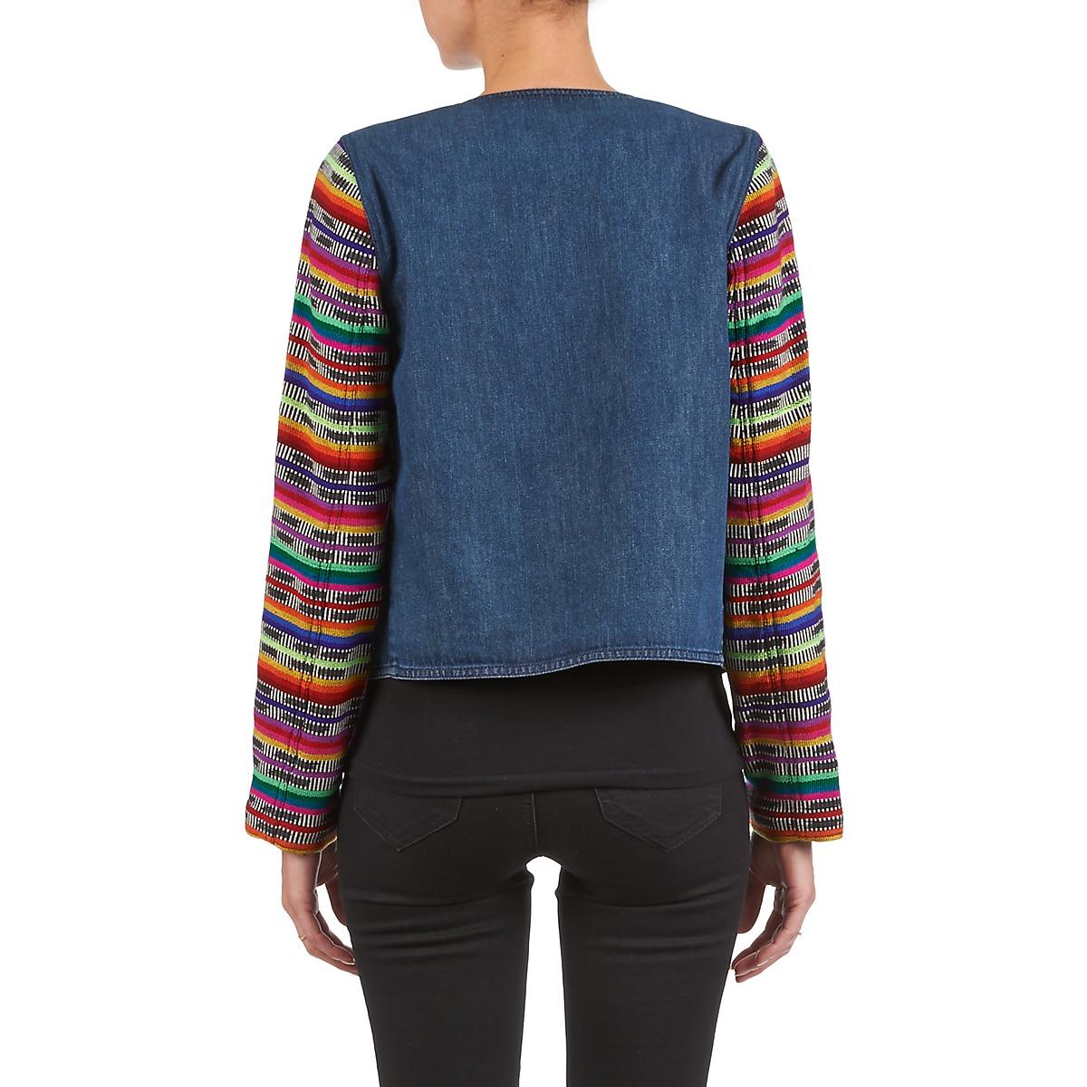 Indian Manoush Lyst In Blue Jacket Denim EYeDHI9W2