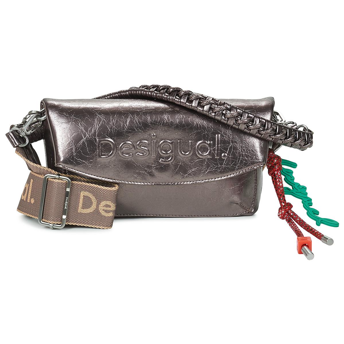 Sac Bandoulière Desigual - Coton Blanc Motif Argyle - Neuf Avec étiquettes