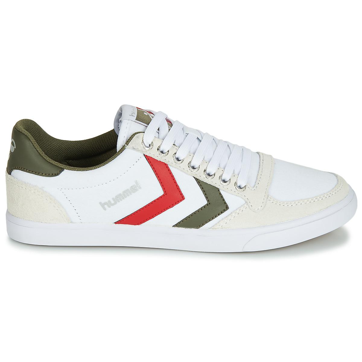 Hummel Leather Slimmer Stadil Low Shoes (trainers) in White - Save 18% -  Lyst