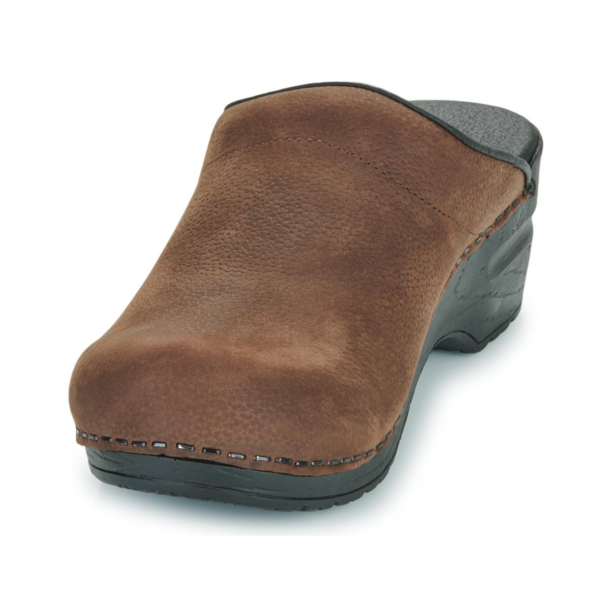Sanita brown clogs sale