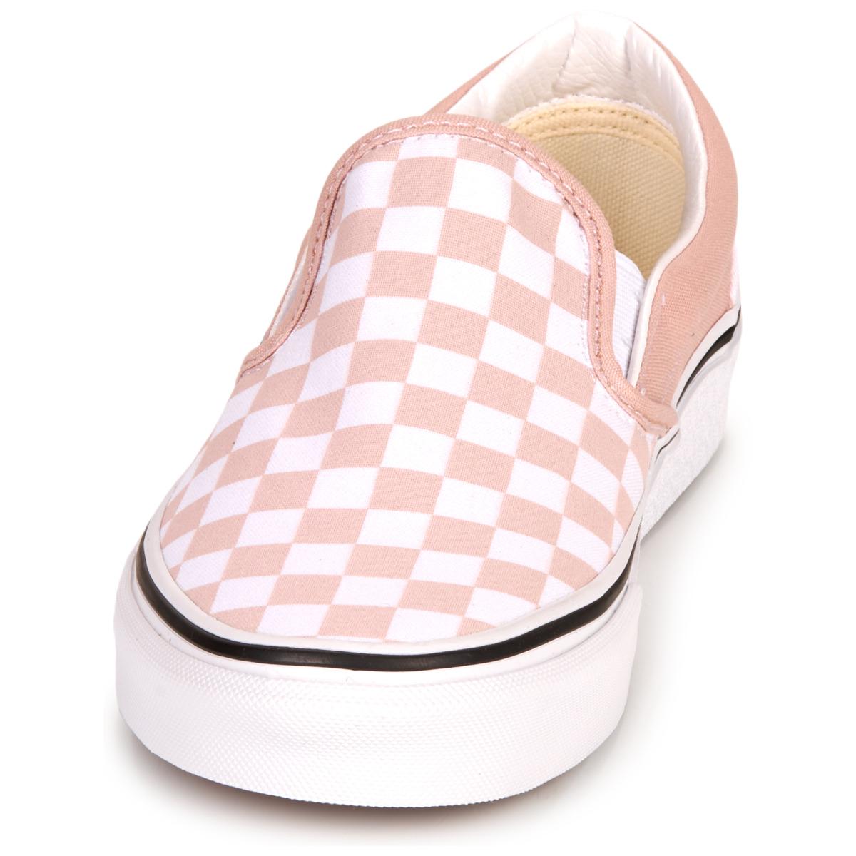 Vans checkered sales pink shoes