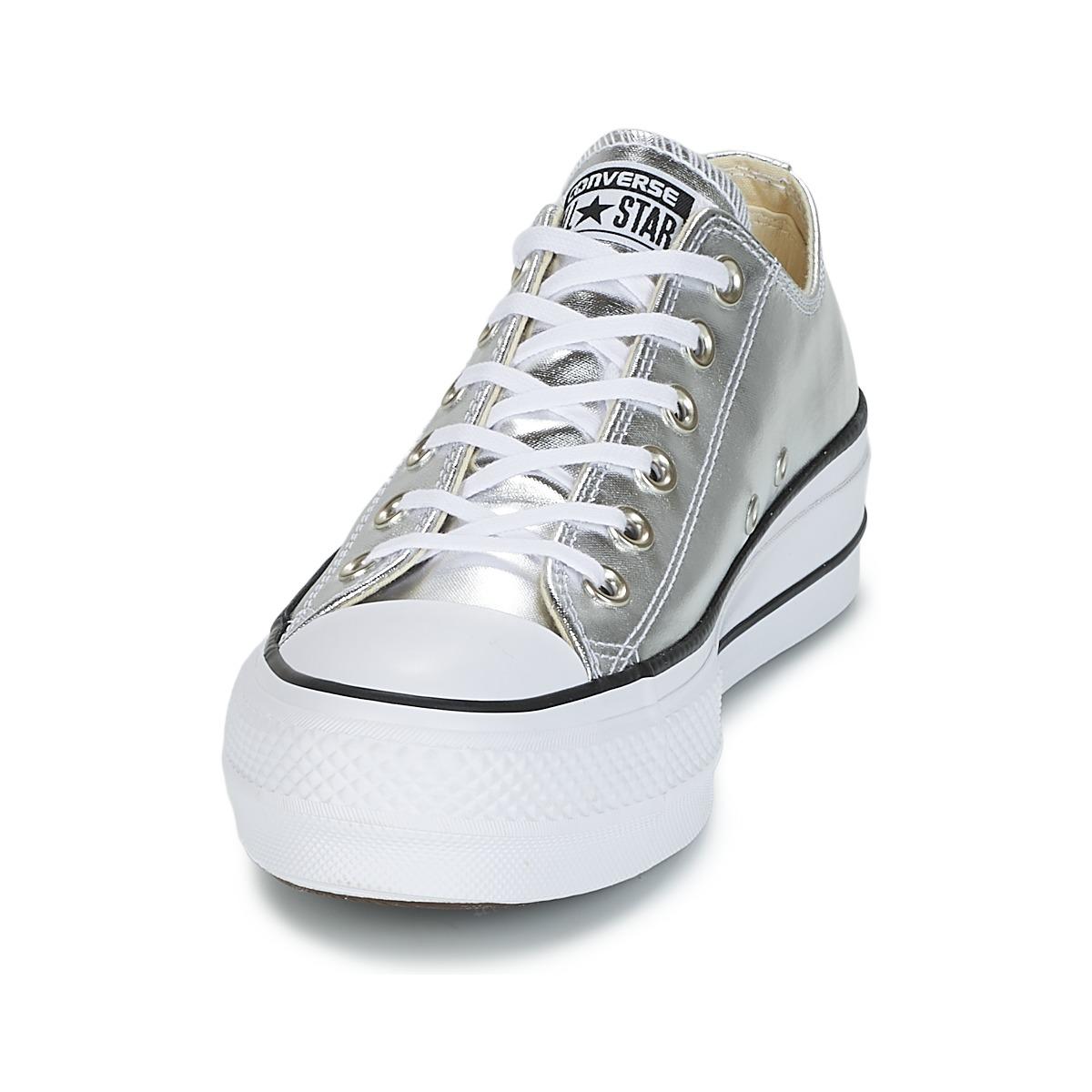 Chuck Taylor All Star Lift Clean Ox Metallic Canvas Shoes (trainers) Chuck Taylor All Star Lift Clean Ox Metallic Canvas Shoes (trainers)