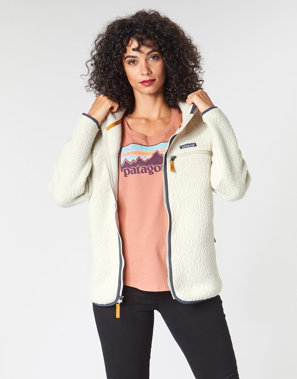 patagonia retro pile hoody pelican