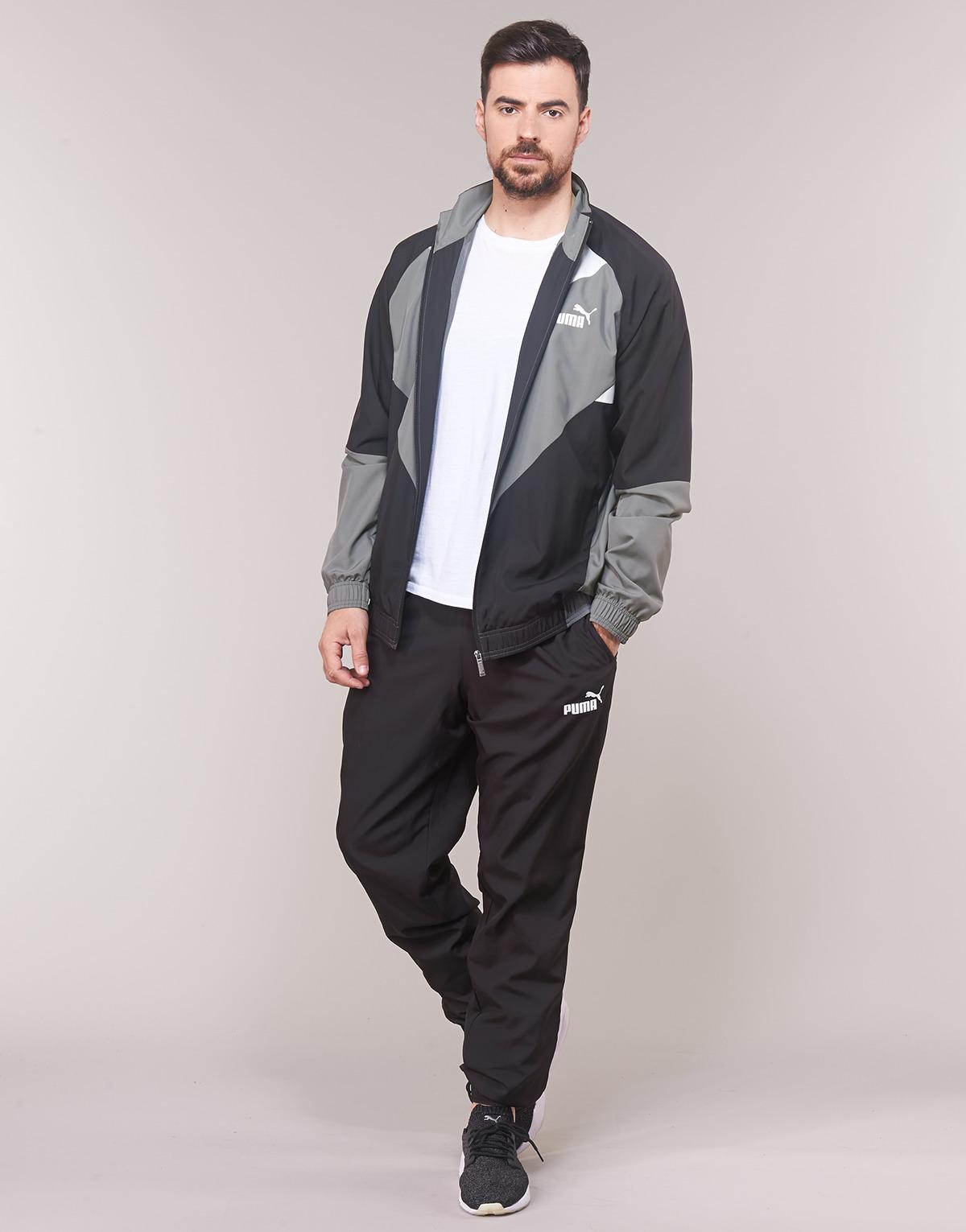 PUMA Retro Track Suit Woven Tracksuits in Black for Men | Lyst UK