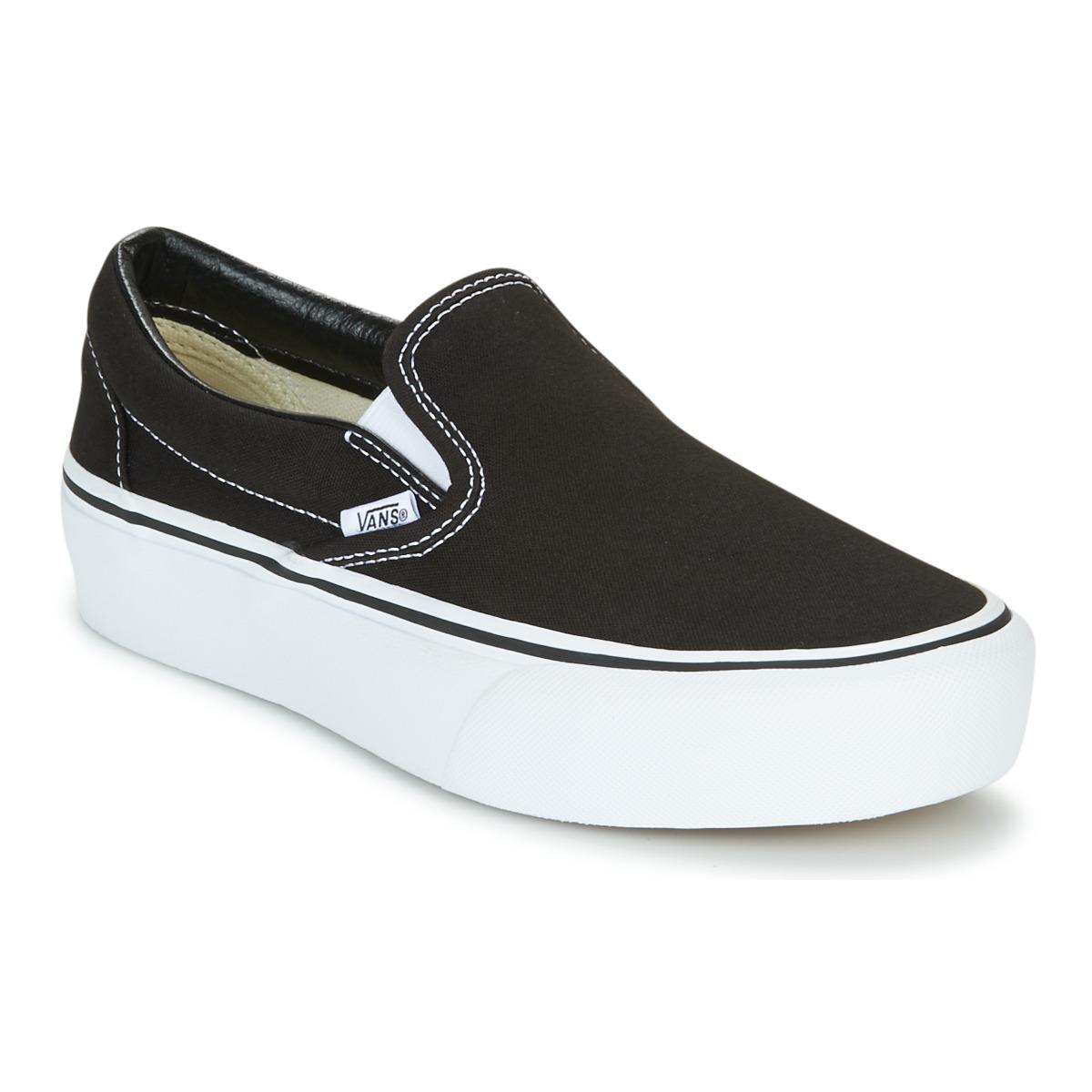 vans platform slip ons