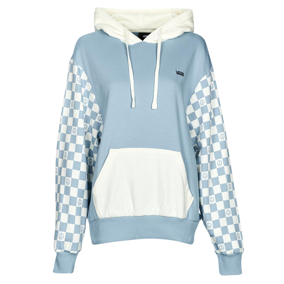 Vans Peace Checkerboard Blocked Hoodie Sweatshirt in Blue Lyst UK