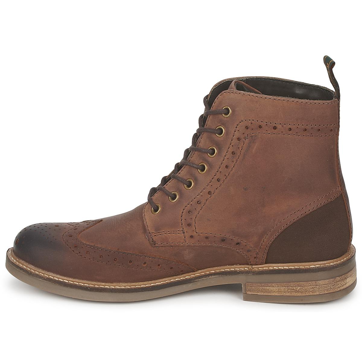 Barbour Belsay Leather Brogue Boots in Tan (Brown) for Men - Lyst