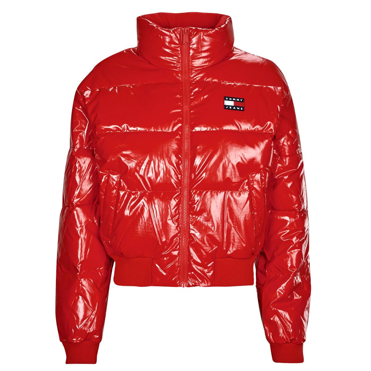 Tommy Hilfiger Duffel Coats Tjw Badge Glossy Puffer in Red | Lyst UK