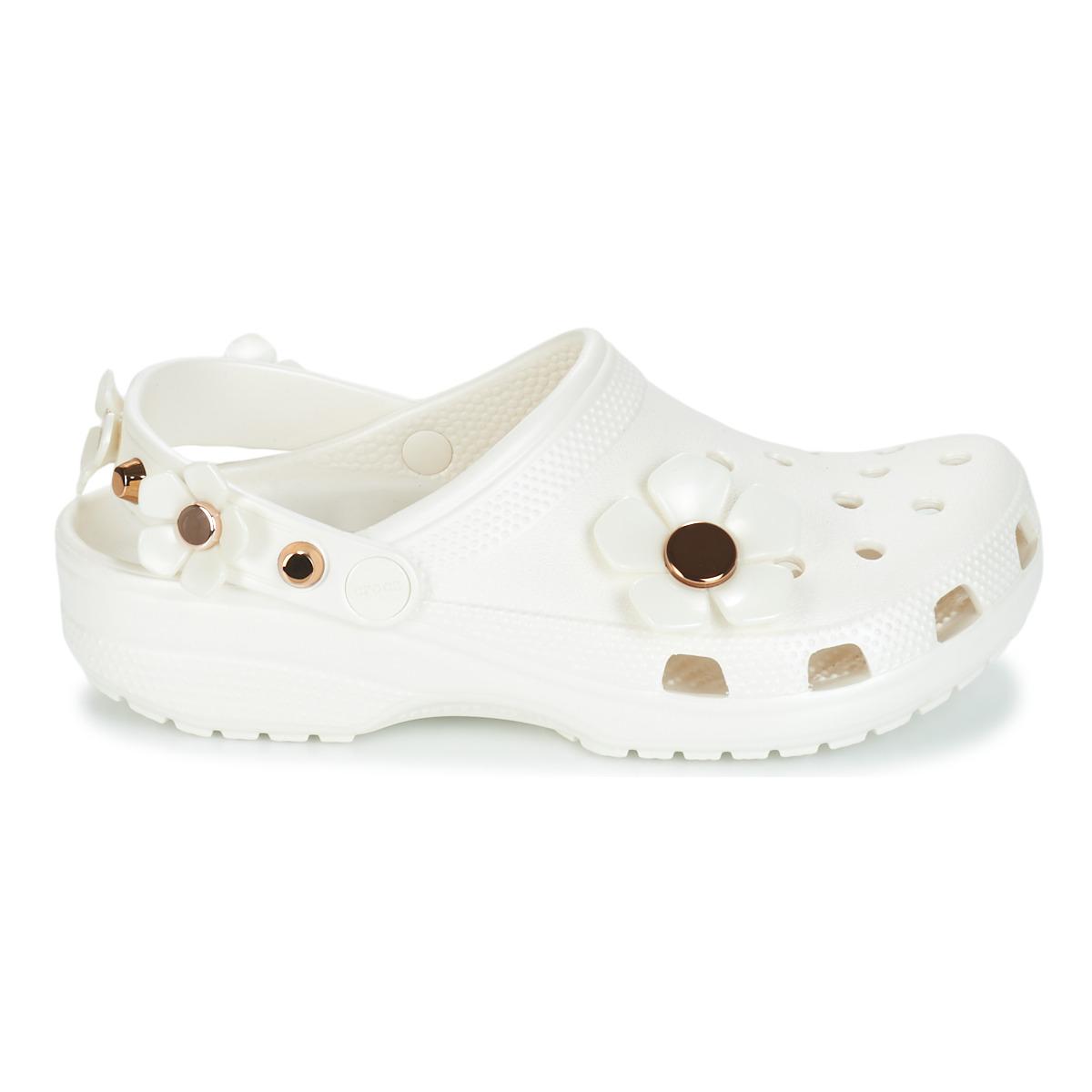 crocs classic metallic blooms clog