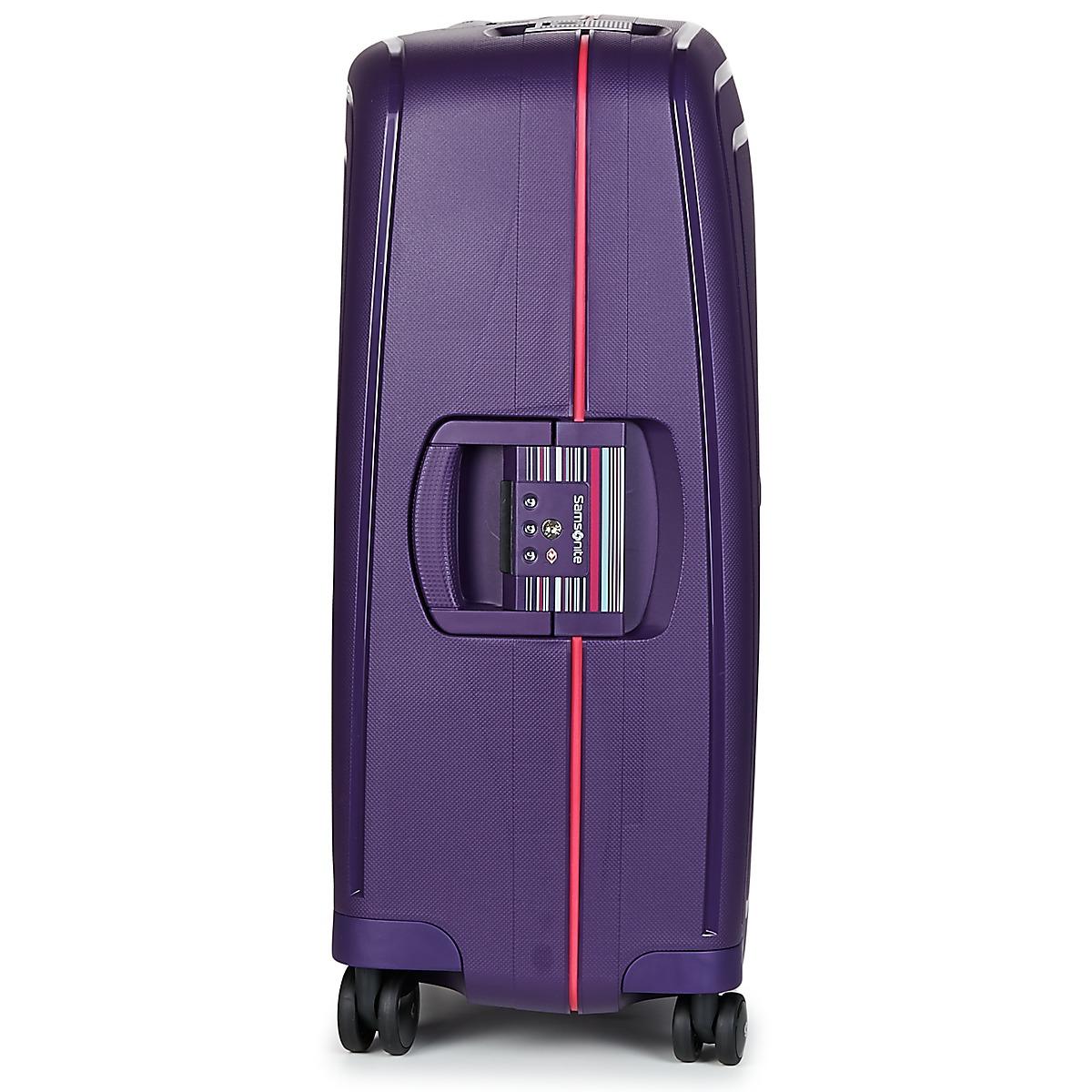purple samsonite luggage