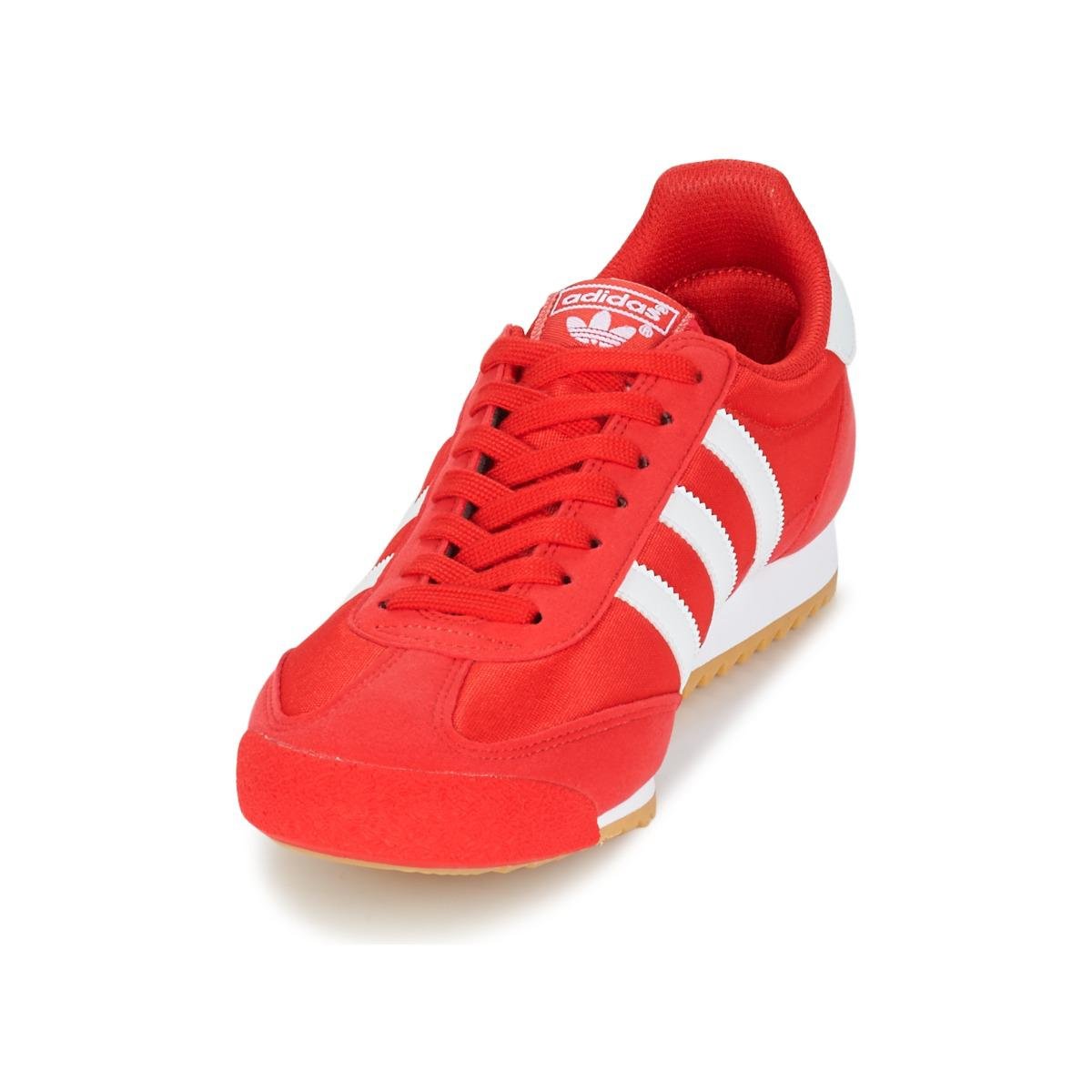 men's adidas red dragon trainers