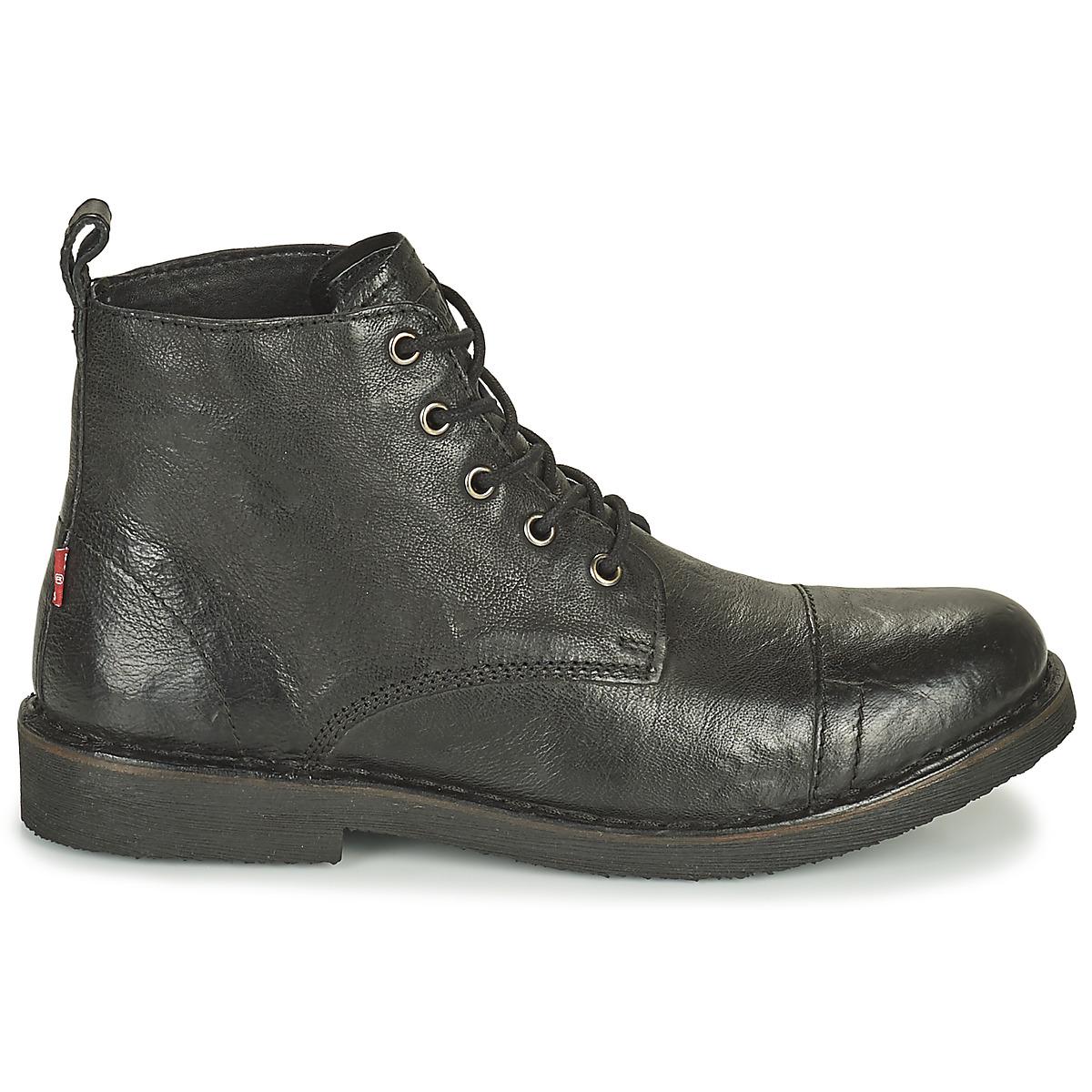 Levis Track Mid Boots in Black for Men 