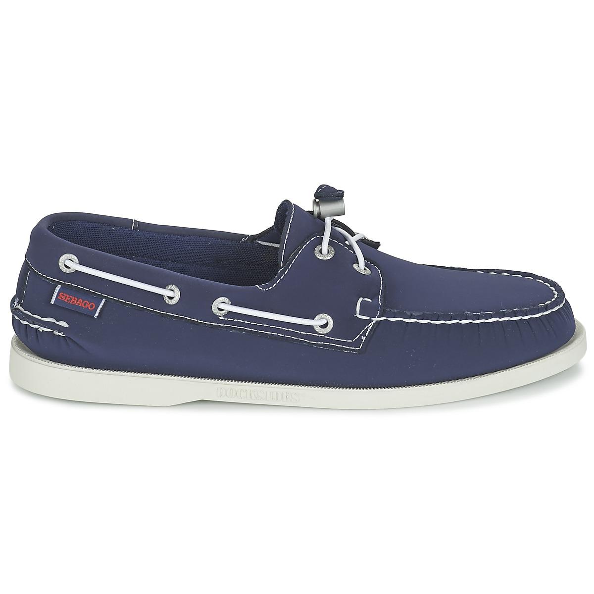 Sebago Synthetic Docksides Ariaprene Men's Boat Shoes In Blue for Men ...