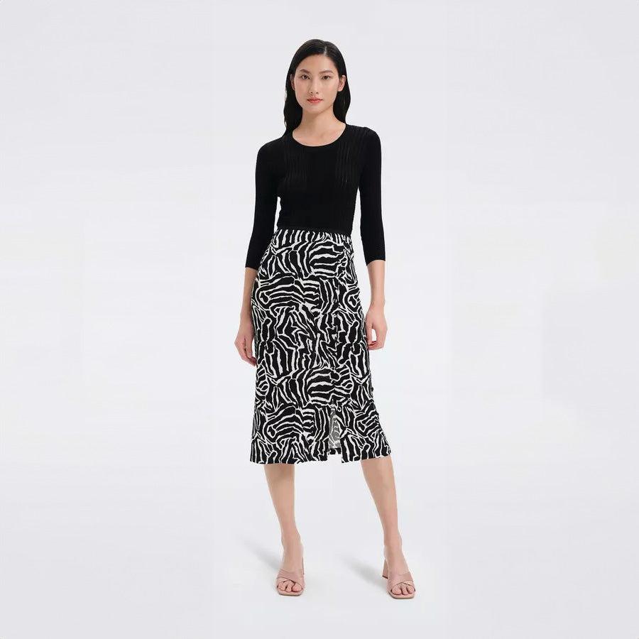 Dvf striped shop sweater dress