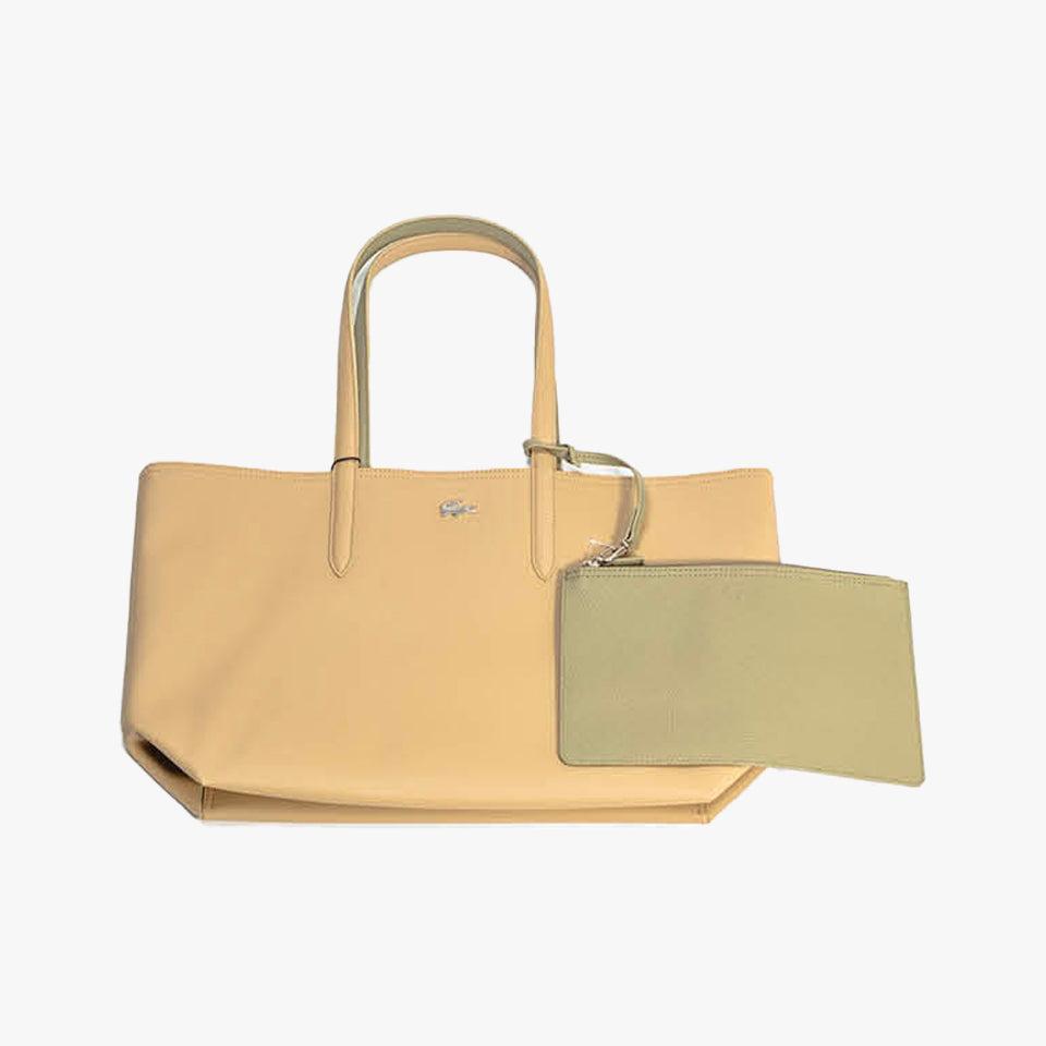 Lacoste Women's Anna Reversible Bicolor Tote Bag Transat/blanc Marine in  Metallic