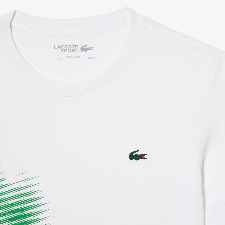 Lacoste Men's Sport Regular Fit T-shirt With Contrast White for Men | Lyst