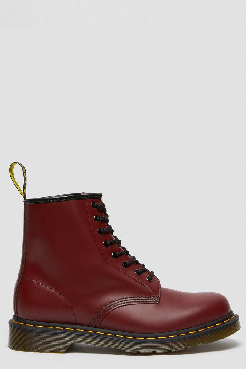 Dr. Martens 1460 Smooth Leather Lace Up Boots Cherry Red | Lyst