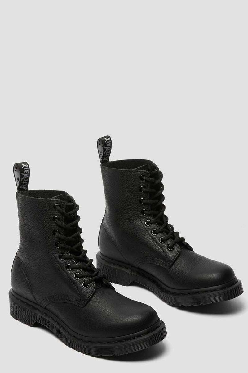 Dr. Martens 1460 Pascal Mono Lace Up Boots Black Virginia | Lyst