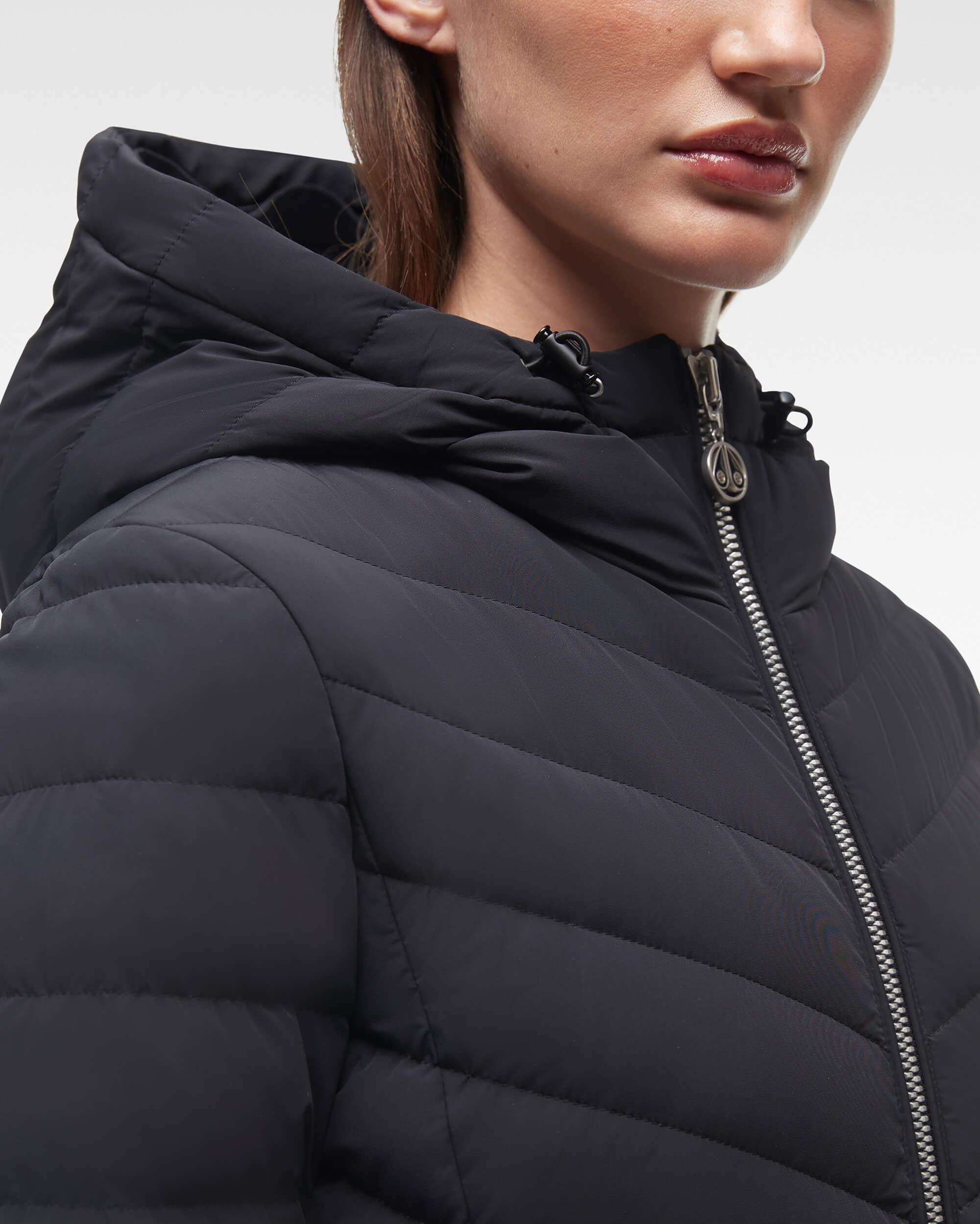 Moose Knuckles Roselawn Jacket Black Black Fox Fur in Blue Lyst