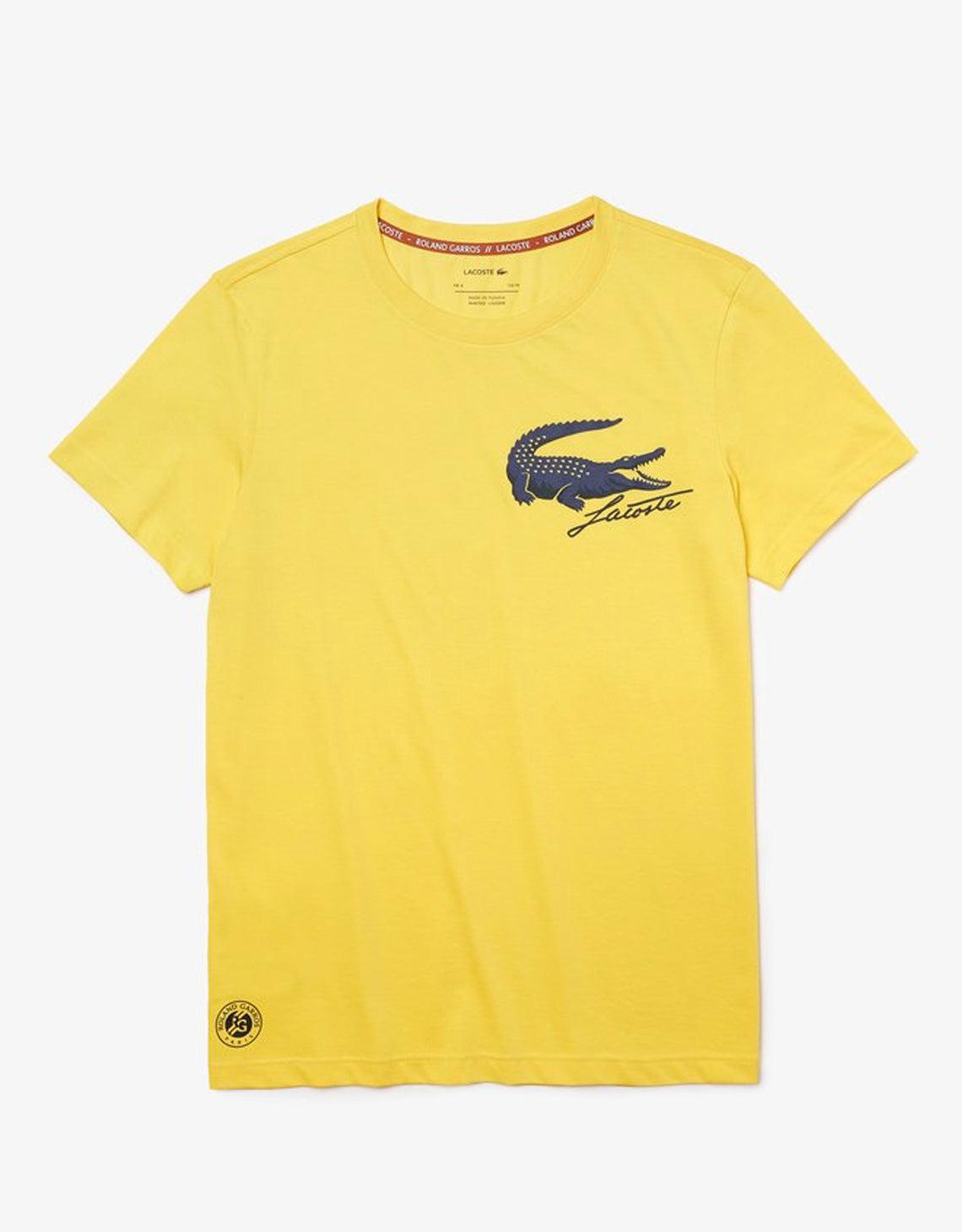 T-shirt Tennis Lacoste SPORT crocodile oversize Blanc
