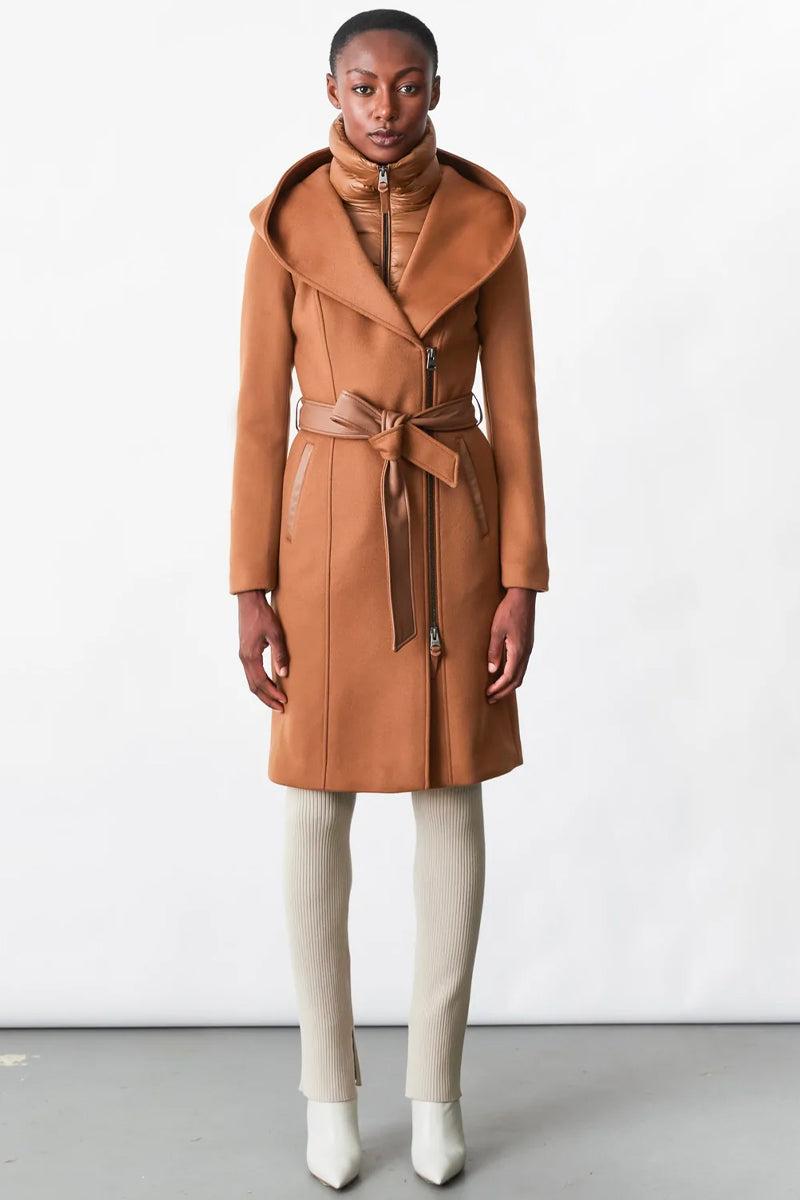 Mackage Shia 2 in 1 Double face Wool Coat With Removable Bib