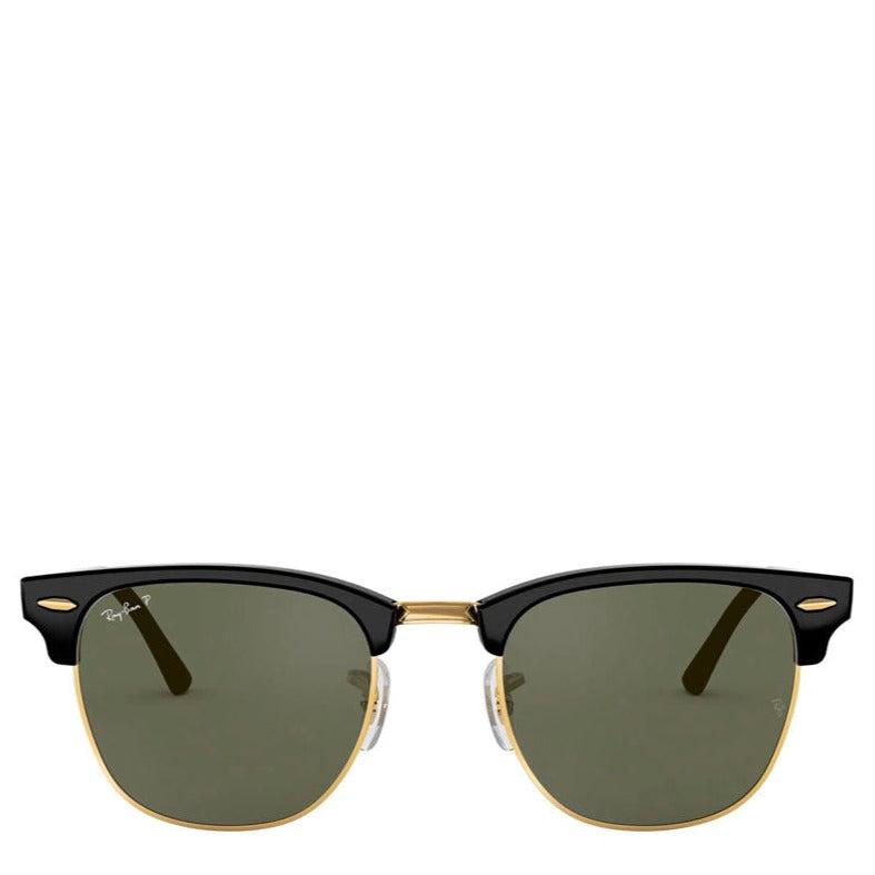 Ray-Ban Clubmaster Rb3016 Polarized Black in Green | Lyst