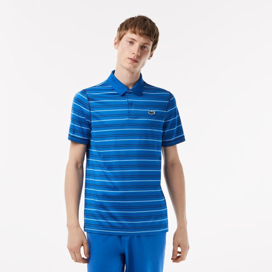 Lacoste Men\'s Golf Recycled Polyester Stripe Polo Kingdom/navy Blue for Men  | Lyst
