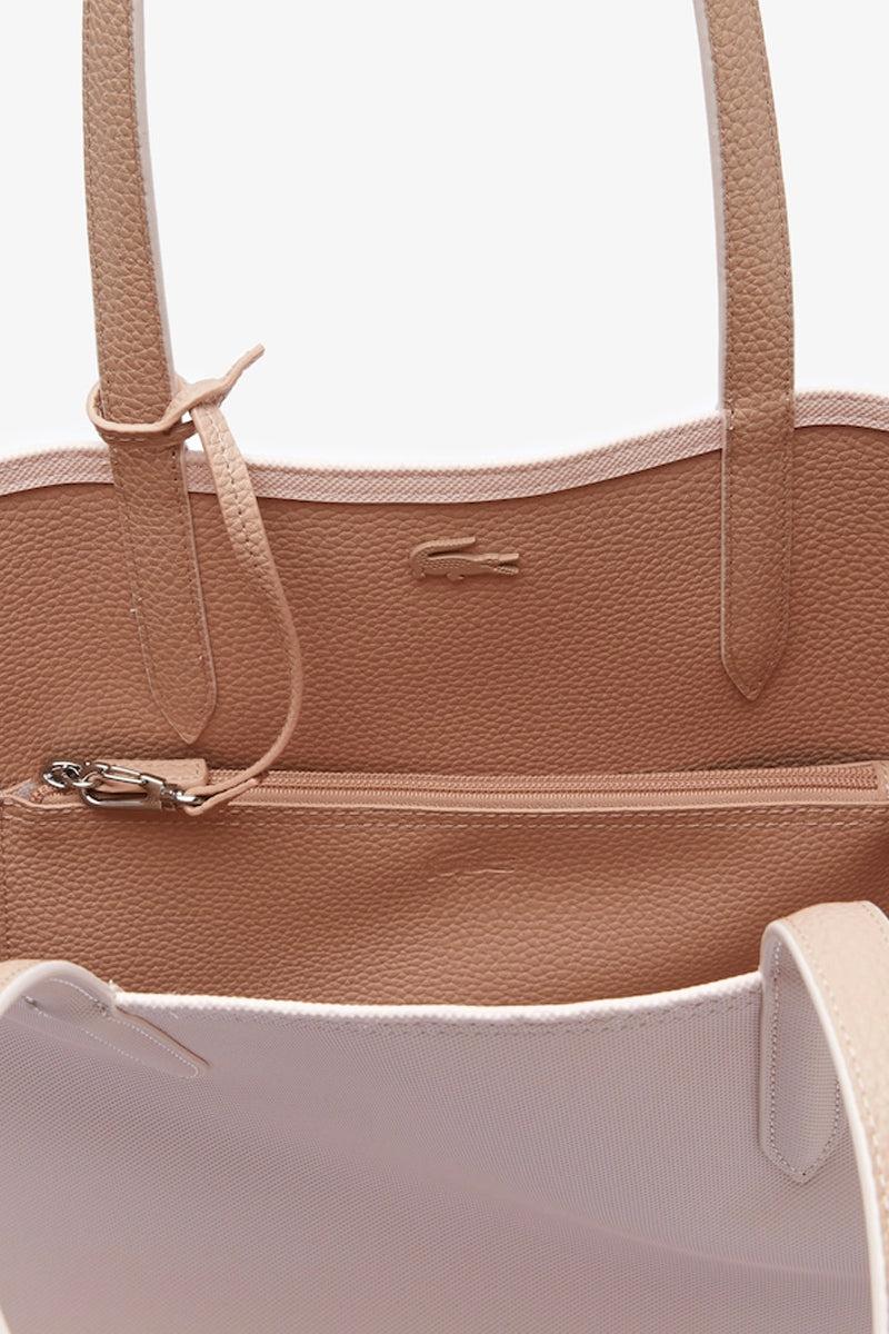 Lacoste Anna Reversible Bicolor Tote Bag Chair Amande in Natural | Lyst