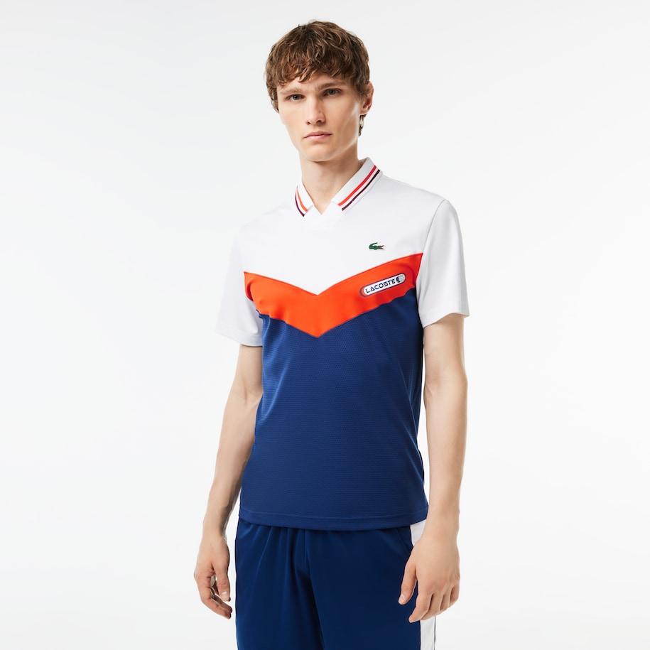 Lacoste Men's Tennis X Daniil Medvedev Slim Fit Seamless Polo White /  Orange / Bordeaux / Navy Blue for Men | Lyst