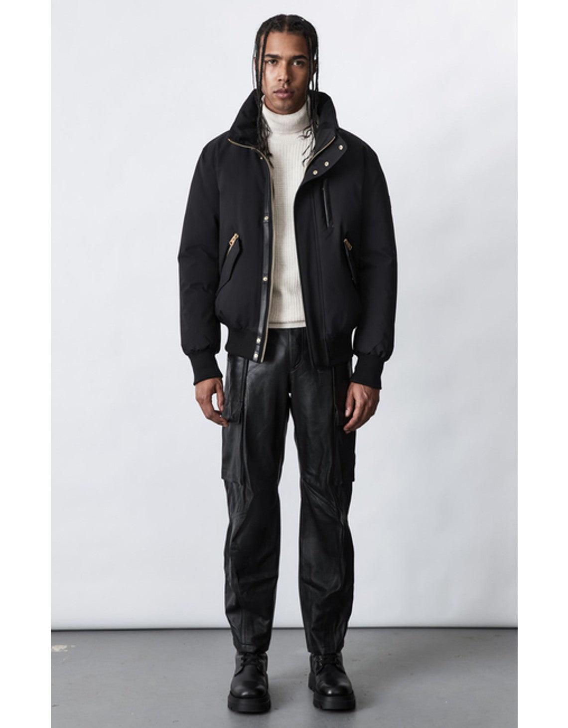 mackage dixon black gold