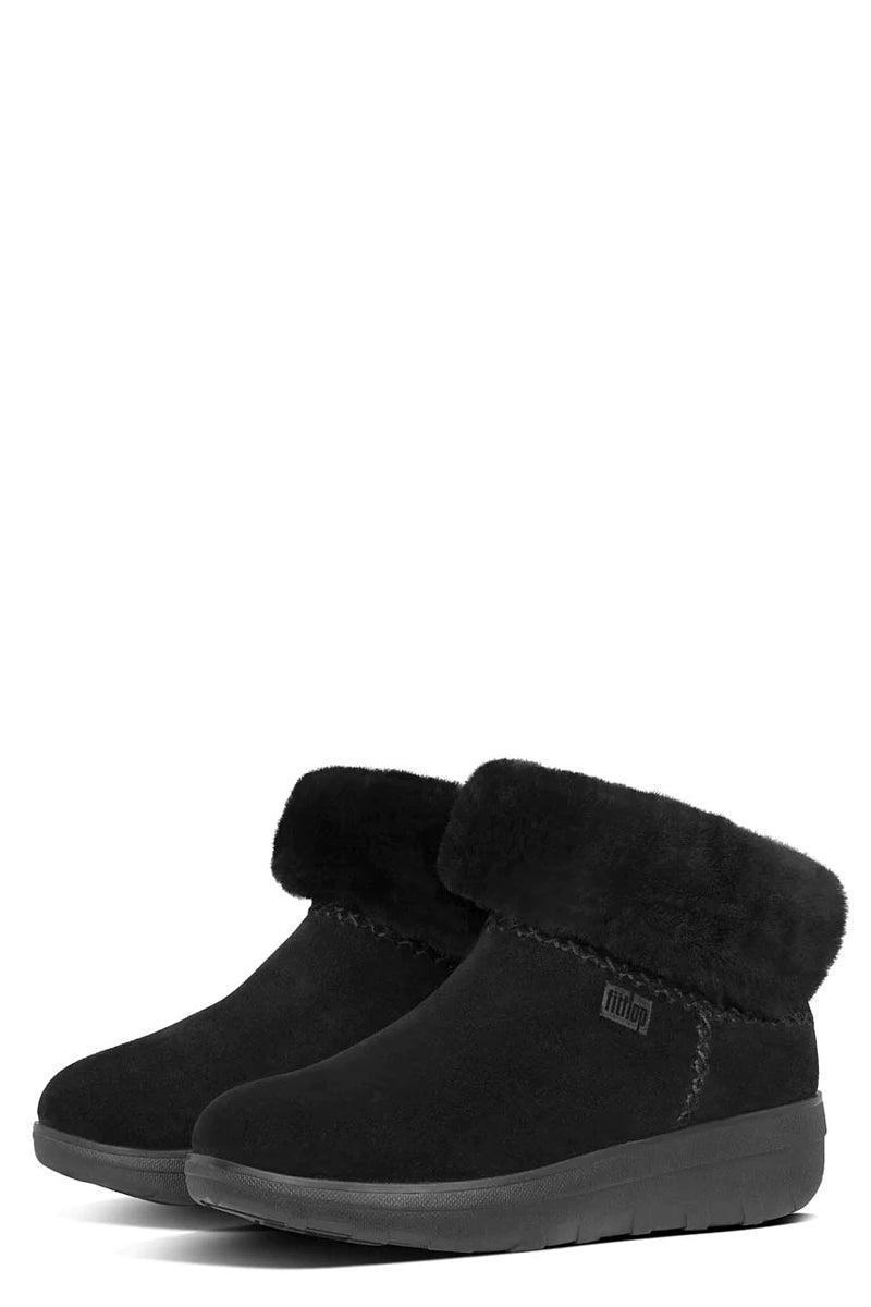 Fitflop Filflop Mukluk Shorty Shearling-lined Suede Ankle Boots All Black |  Lyst