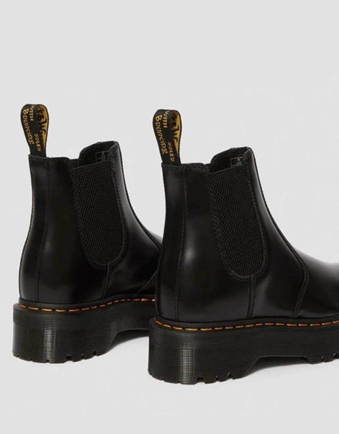 Dr. Martens 2976 Polished Smooth Platform Chelsea Boots Black | Lyst