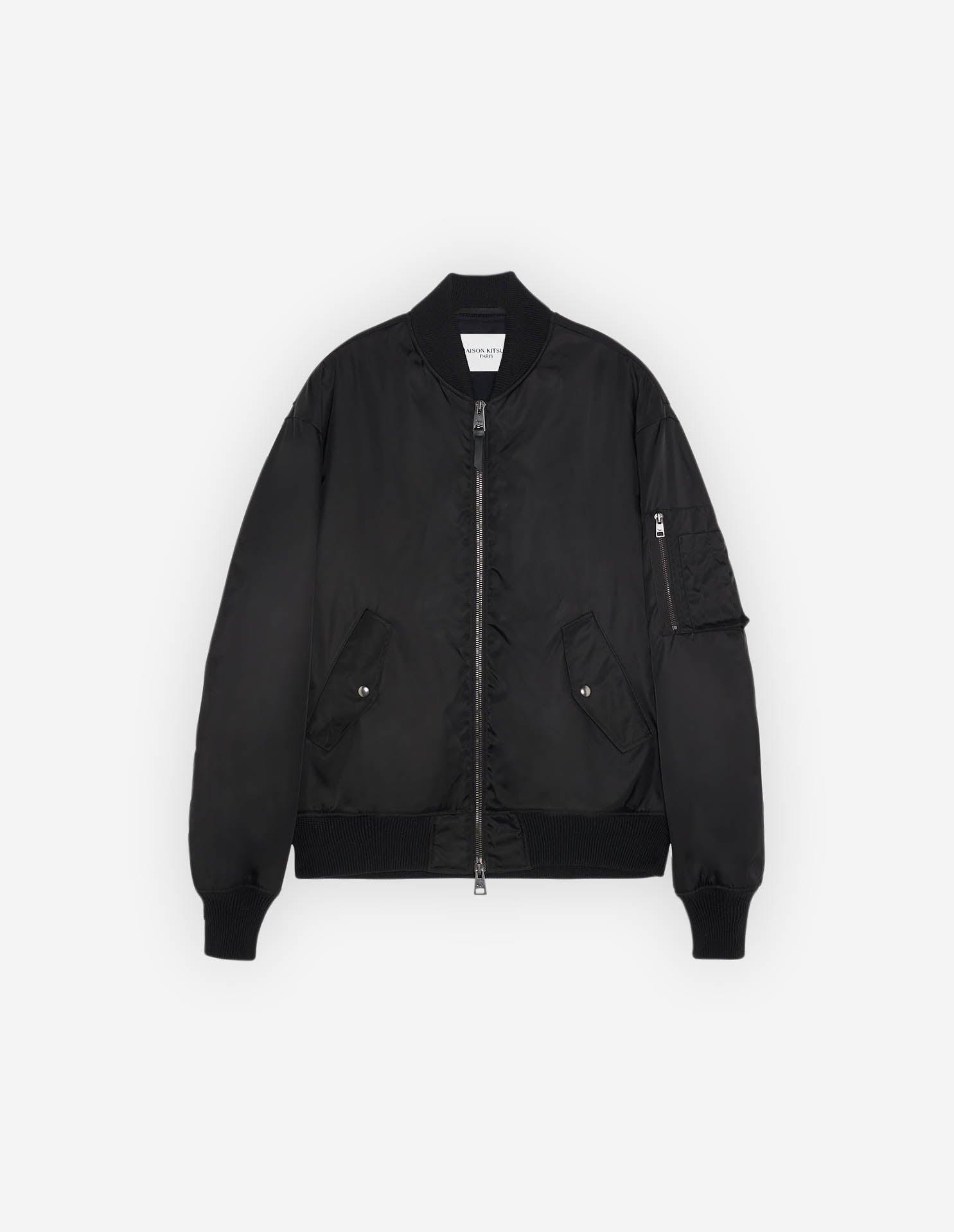 Maison Kitsuné Maison Kitsuné Bomber Jacket Black for Men | Lyst